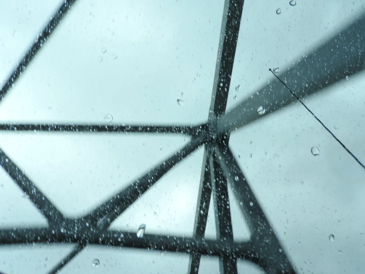 River Bridge In Rain