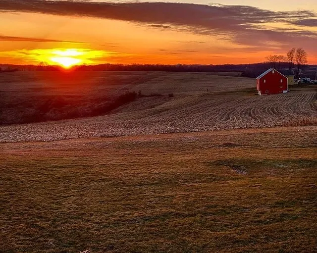 Sunset in Southwestern Pennsylvania