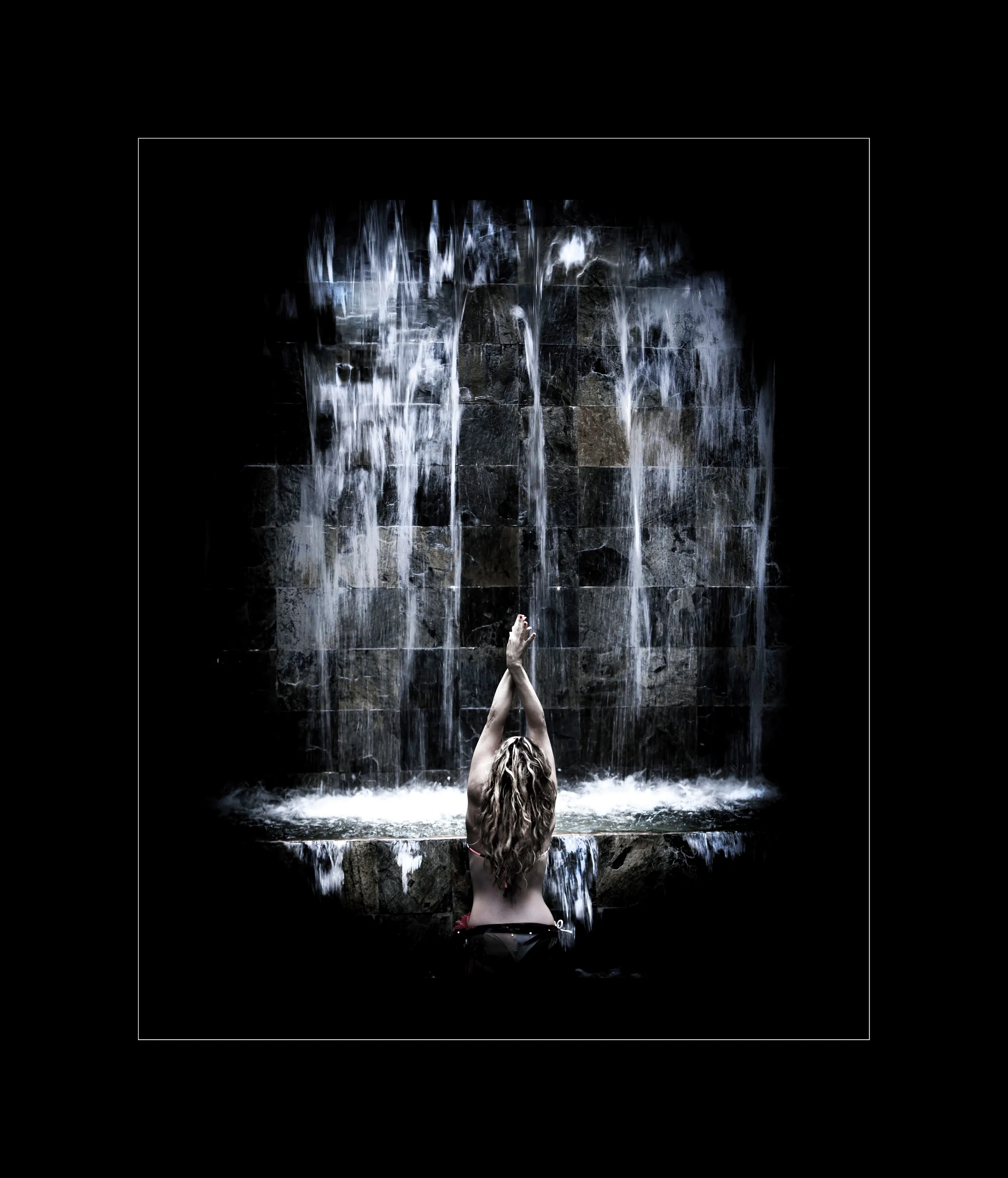 Woman Under A Waterfall  SPA