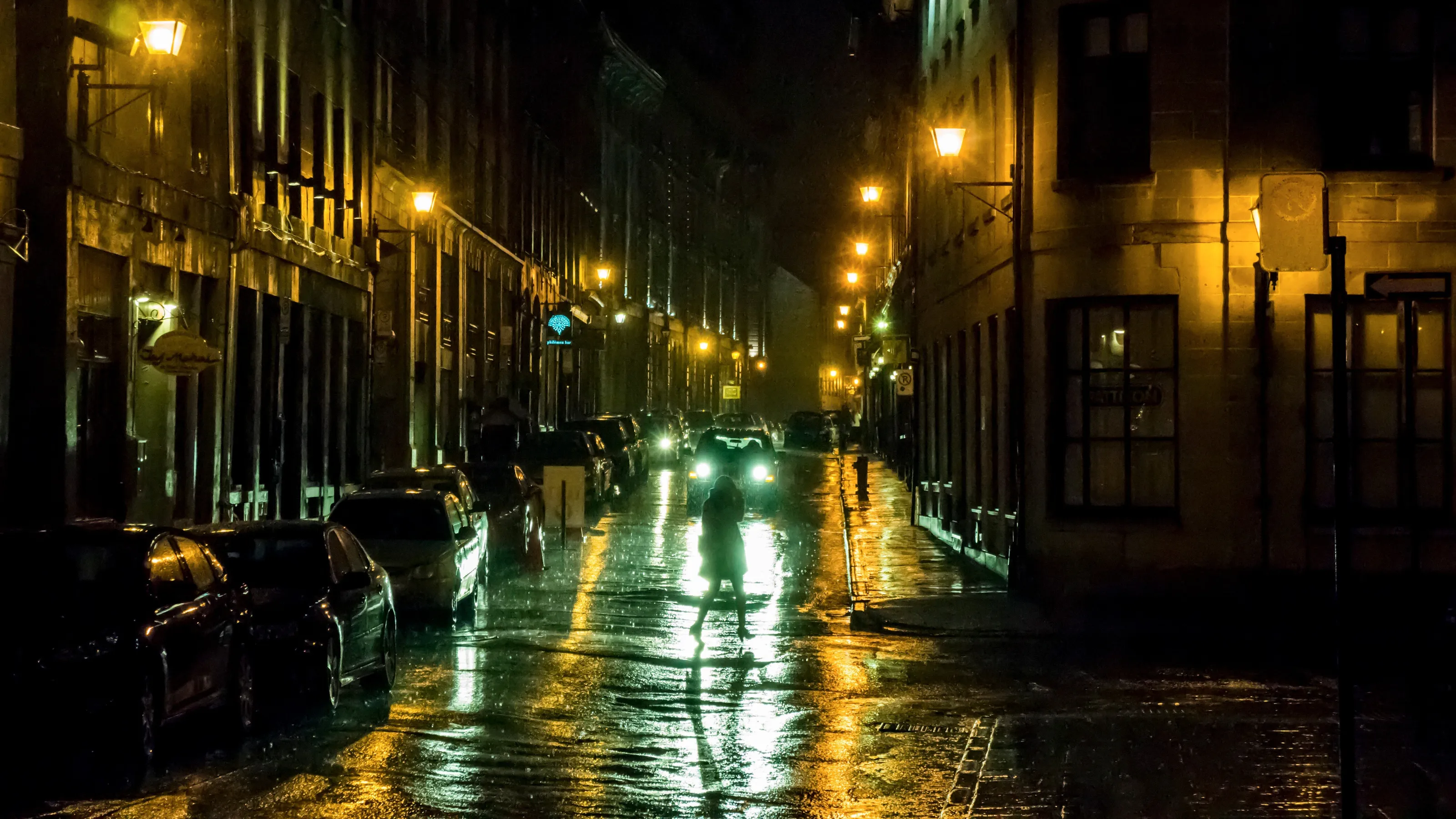 Rainy Night in the Old Port
