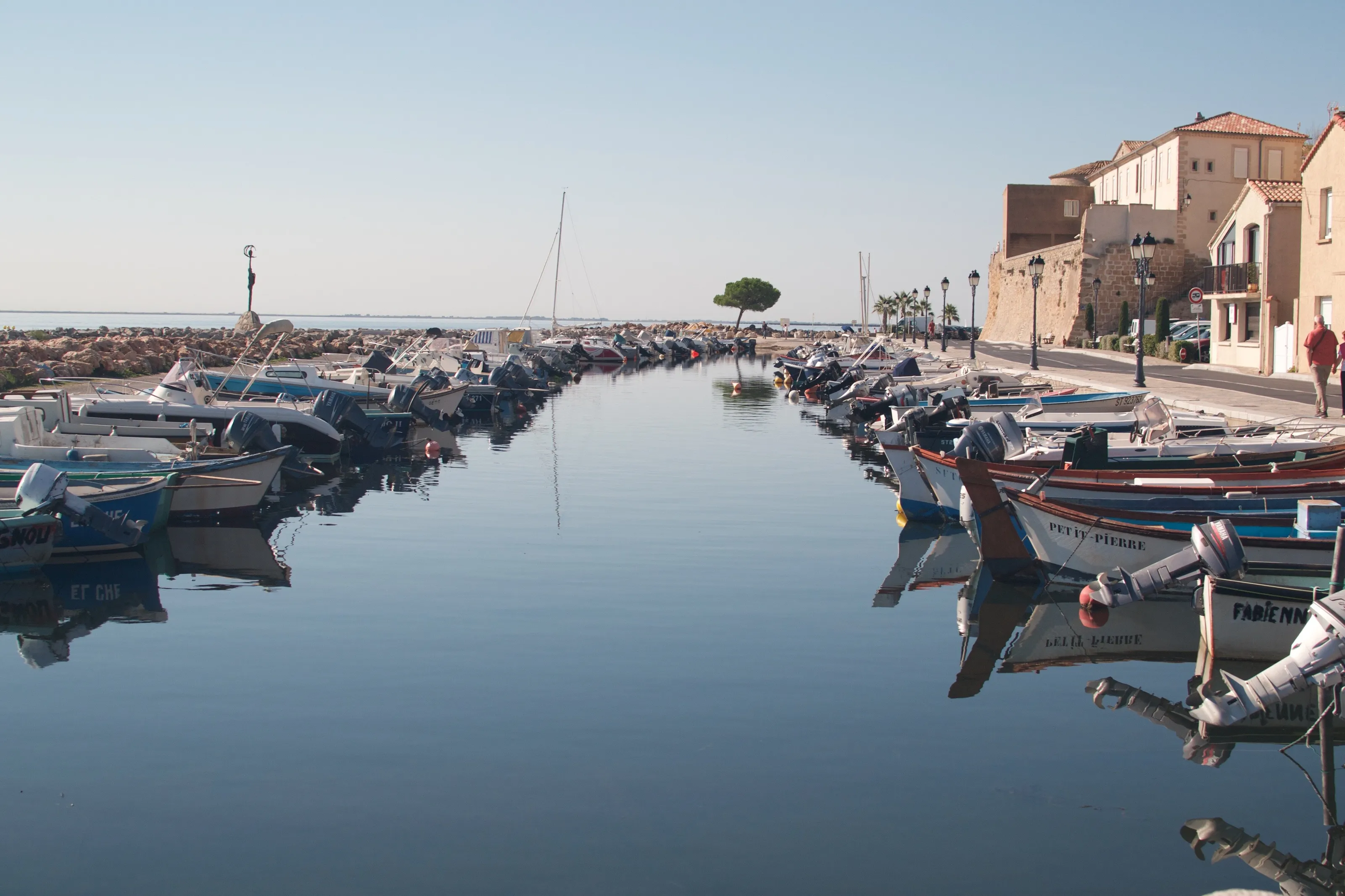 Meze harbour, southern france