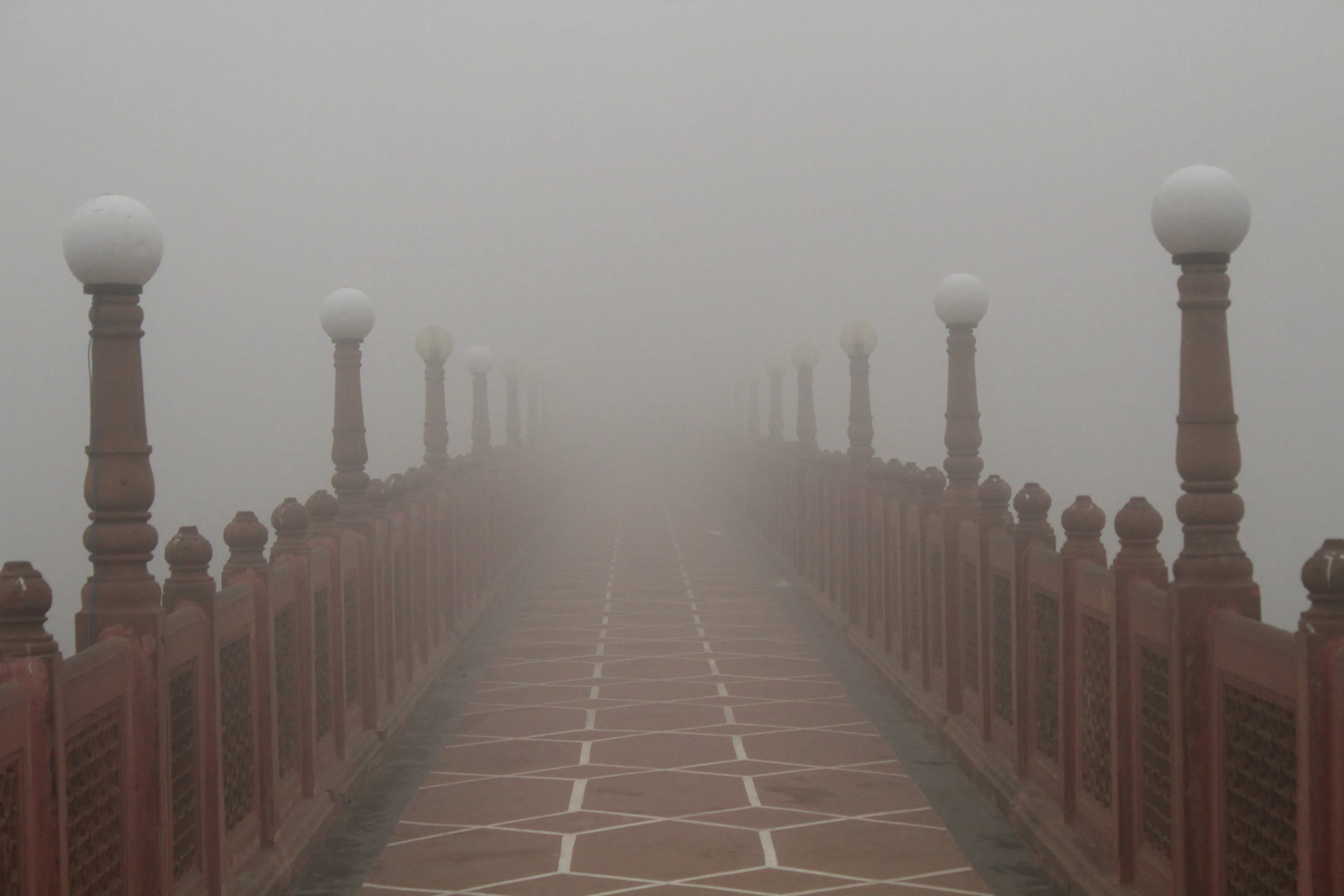 A bridge to a temple.
