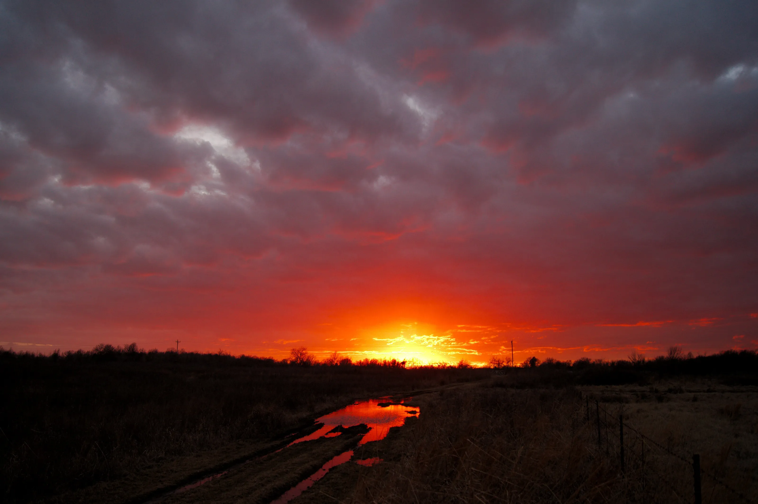 Sunset at Shawnee Trails Conservation Area