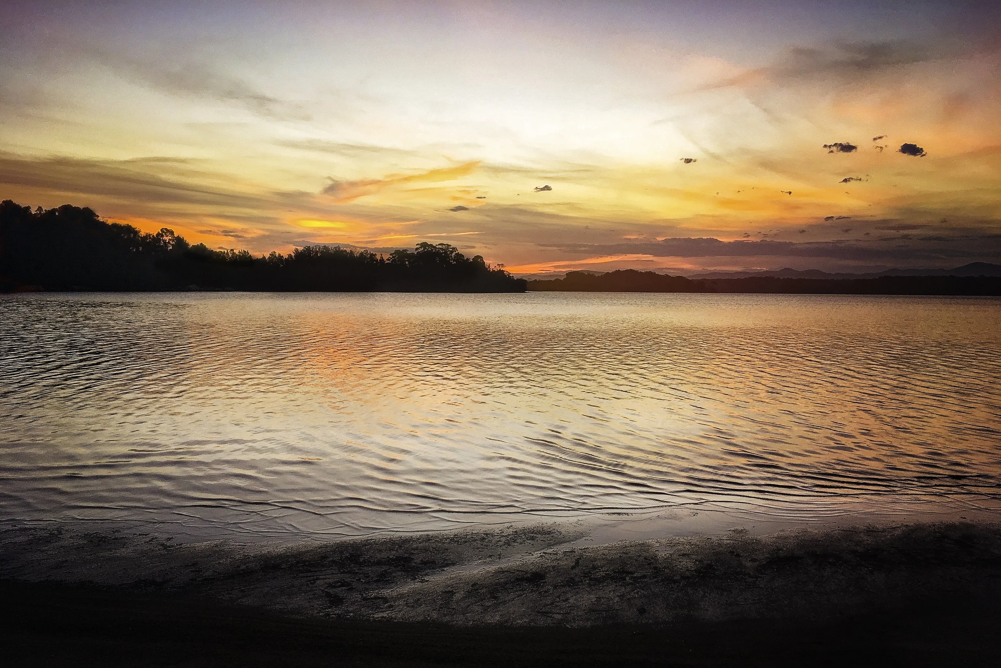 Sunset On Lake Tuross