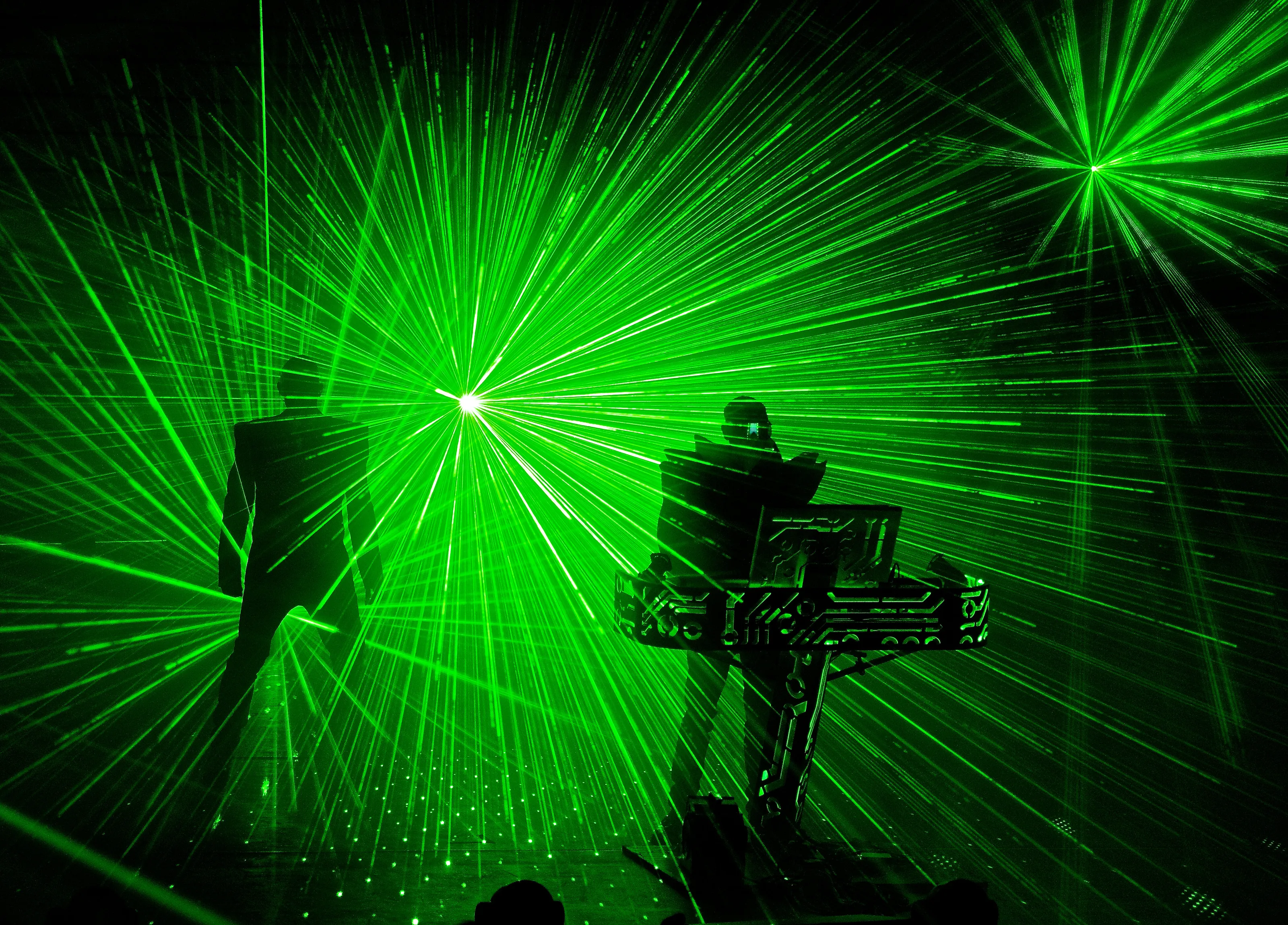 Lasers-nothing straighter!!   (And the Pet Shop Boys...not quite as straight...)