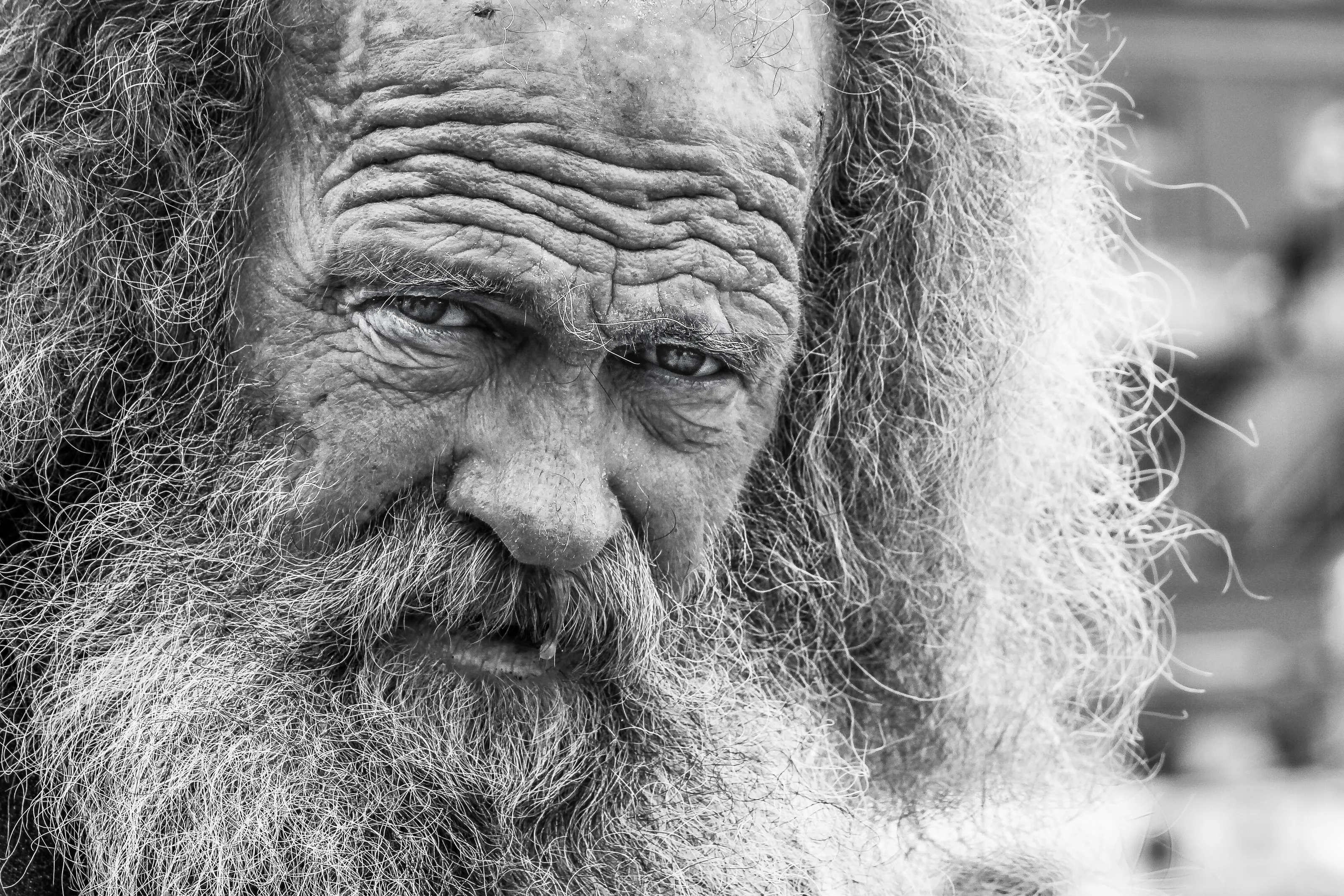 A Weathered Man in Victoria, B.C.