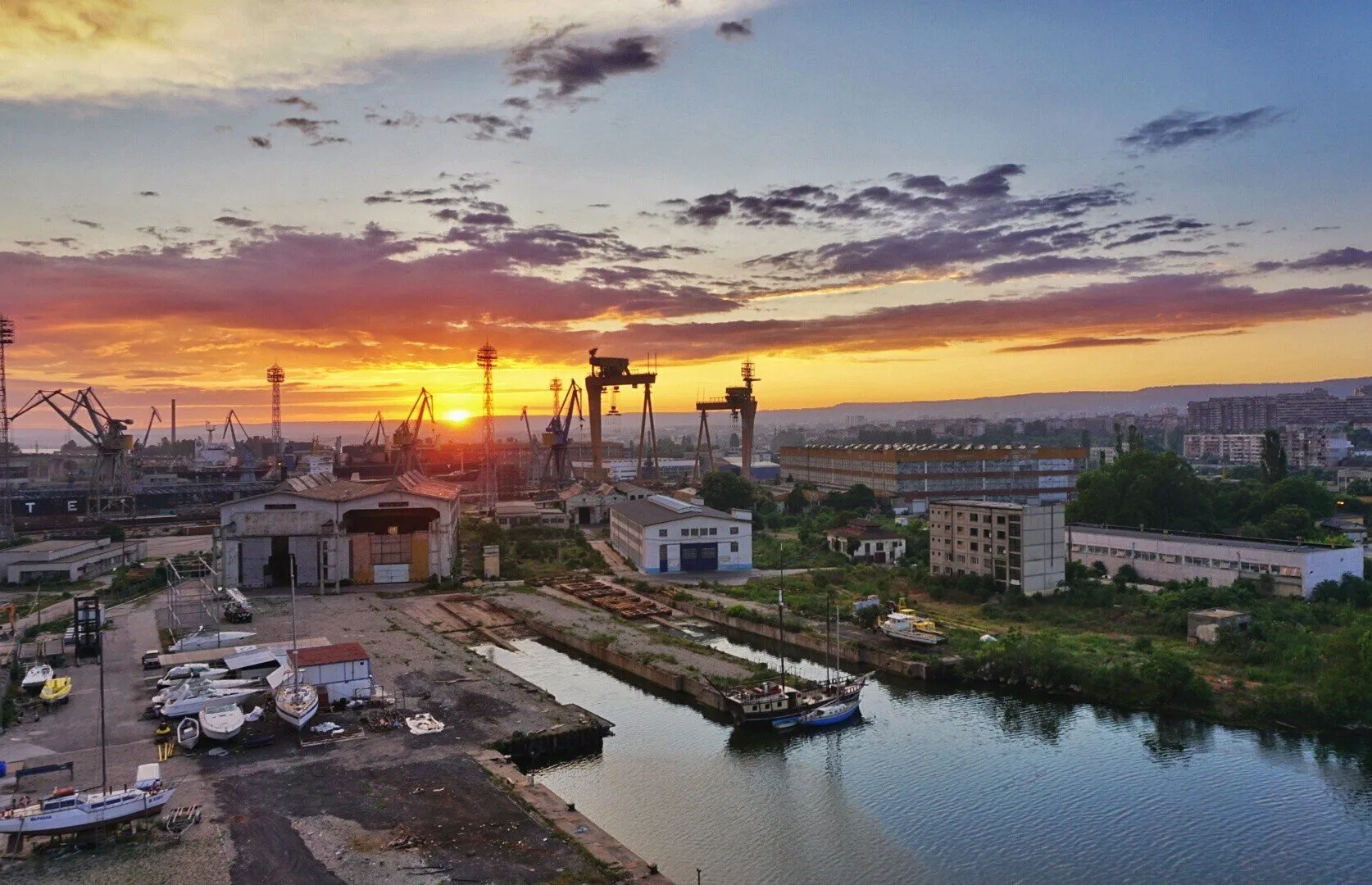 Seaport in Varna, Bulgaria