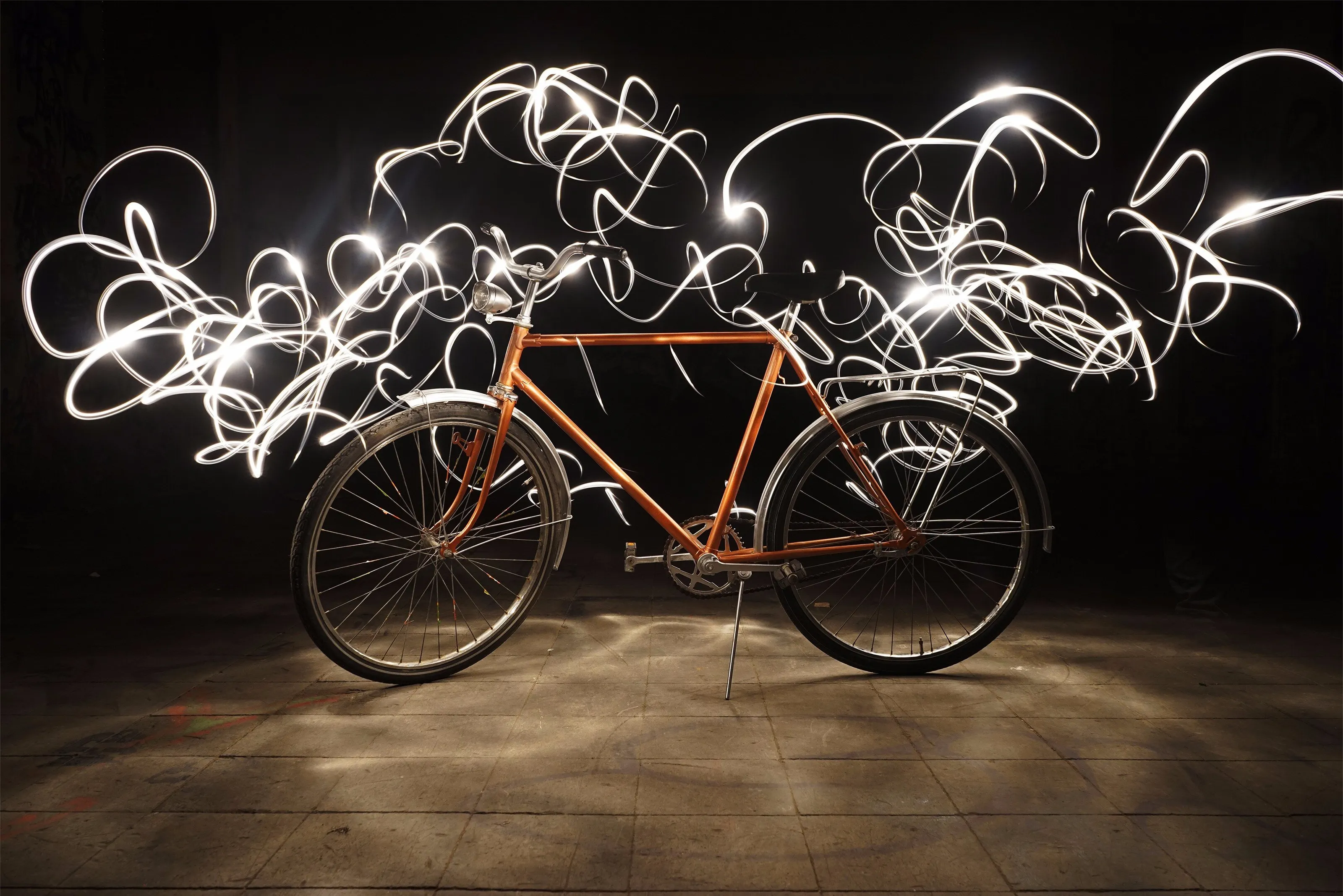 I love my bike - Light Painting