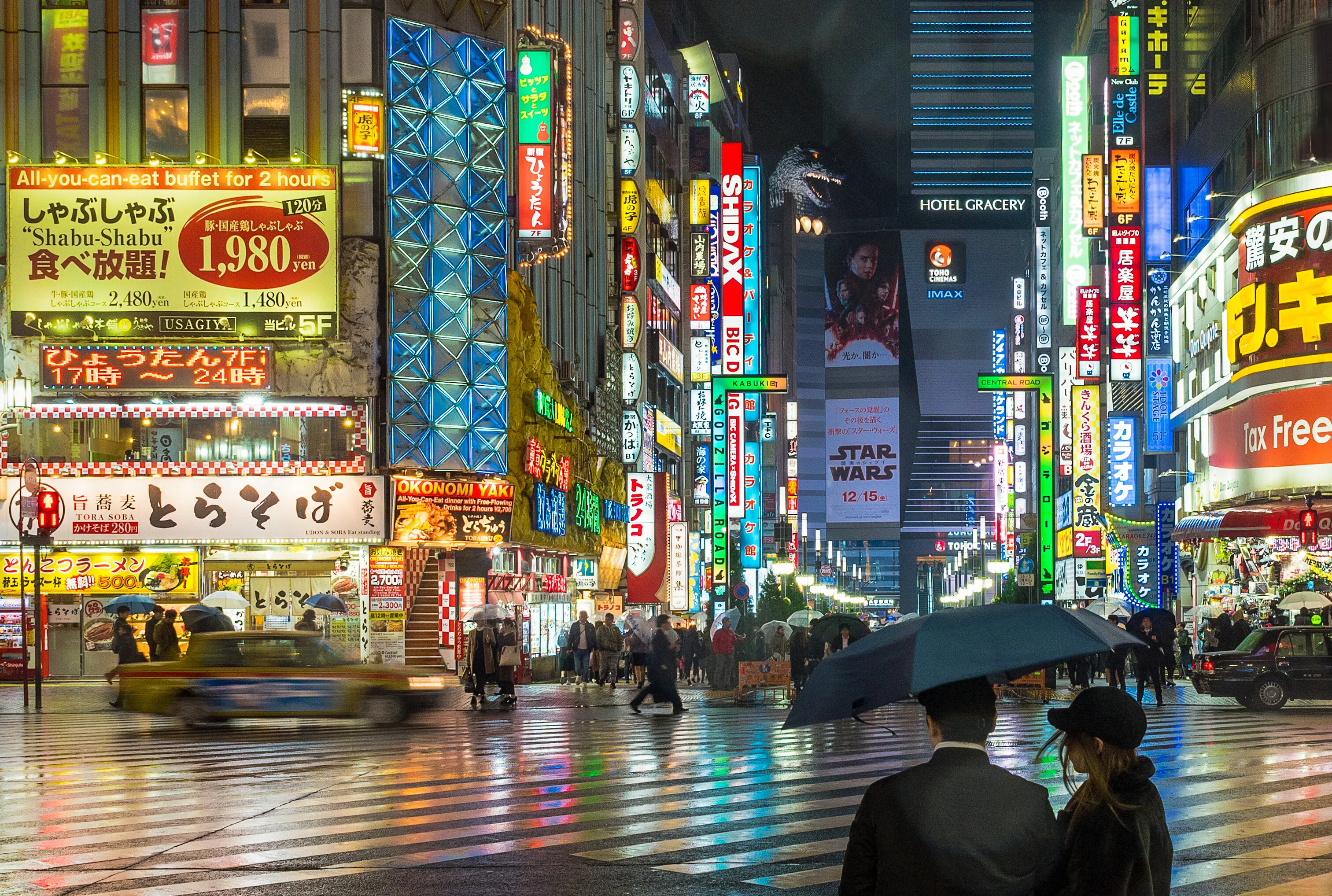Shinjuku in the Rain