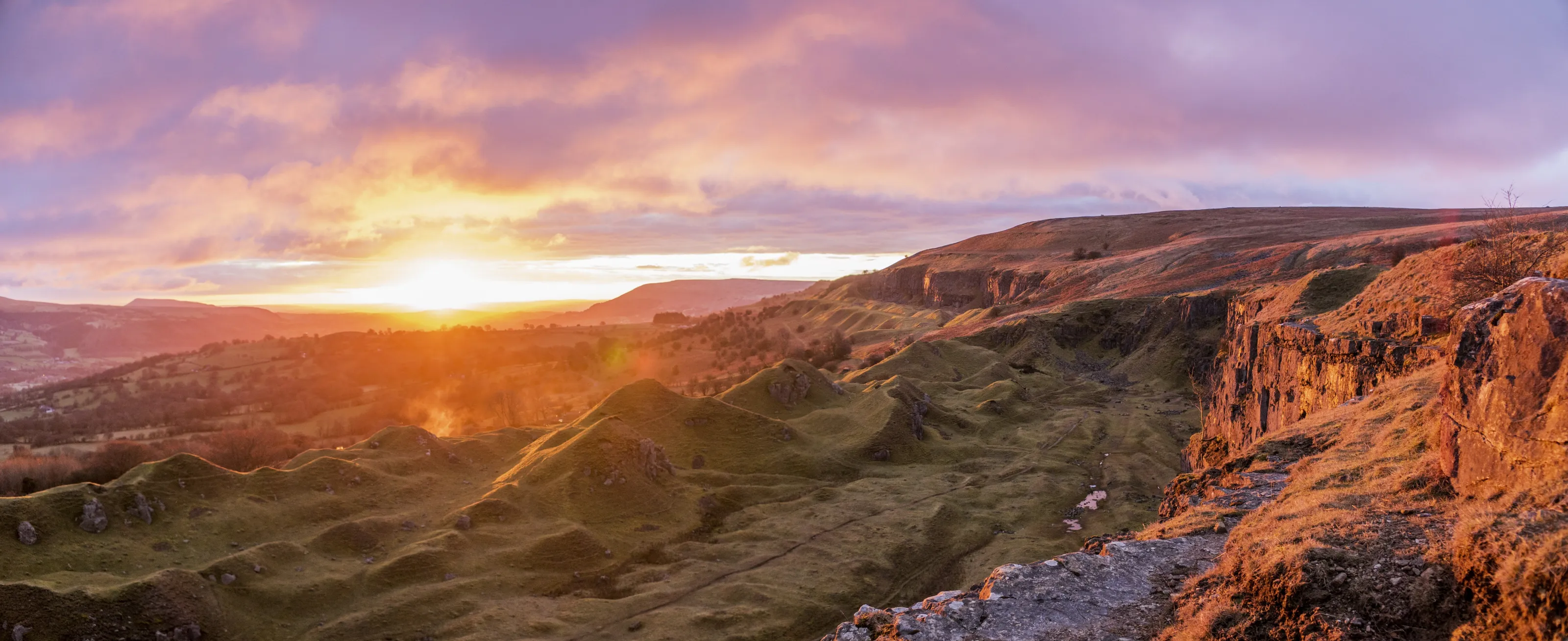 Dawn at Llangattock Escarpment