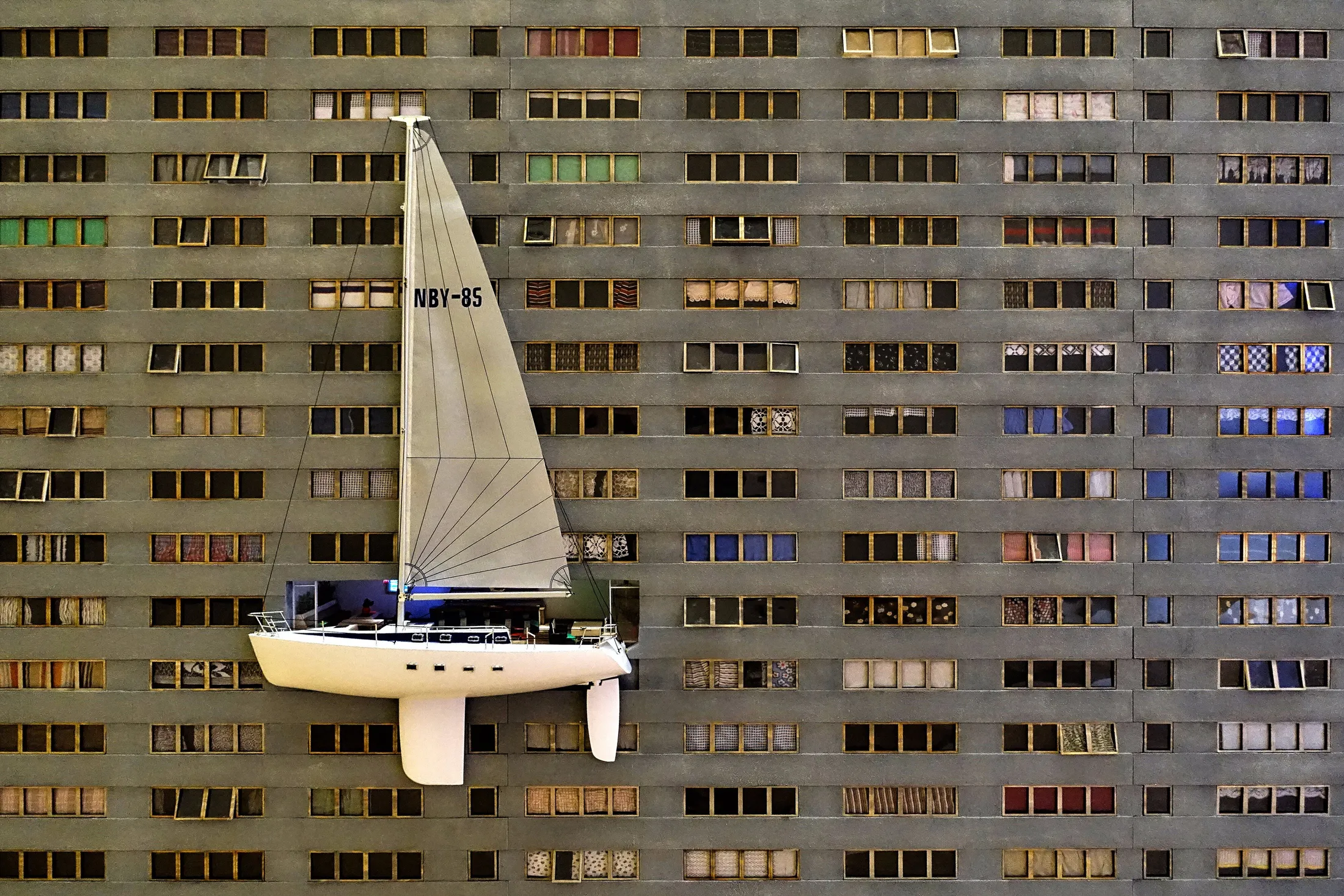 Sailboat as a balcony