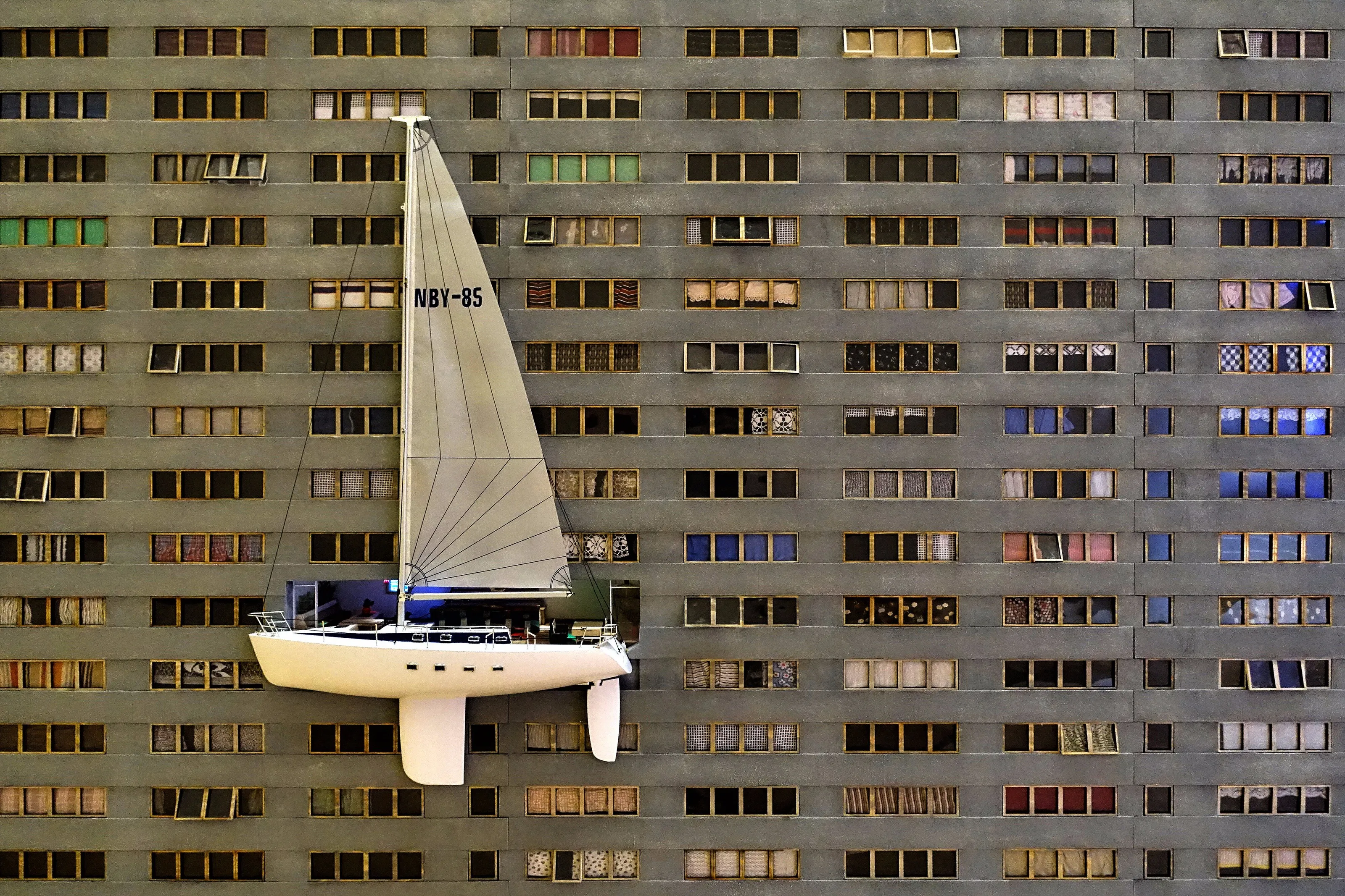Sailboat as a balcony