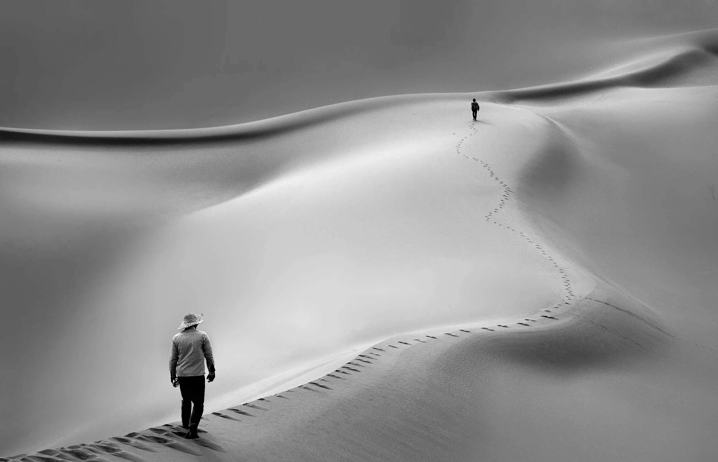 Desert and human