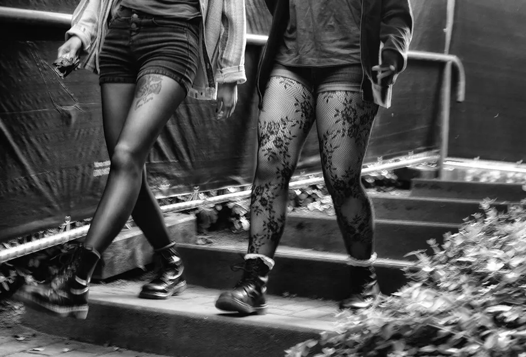 Flowers and stairs..