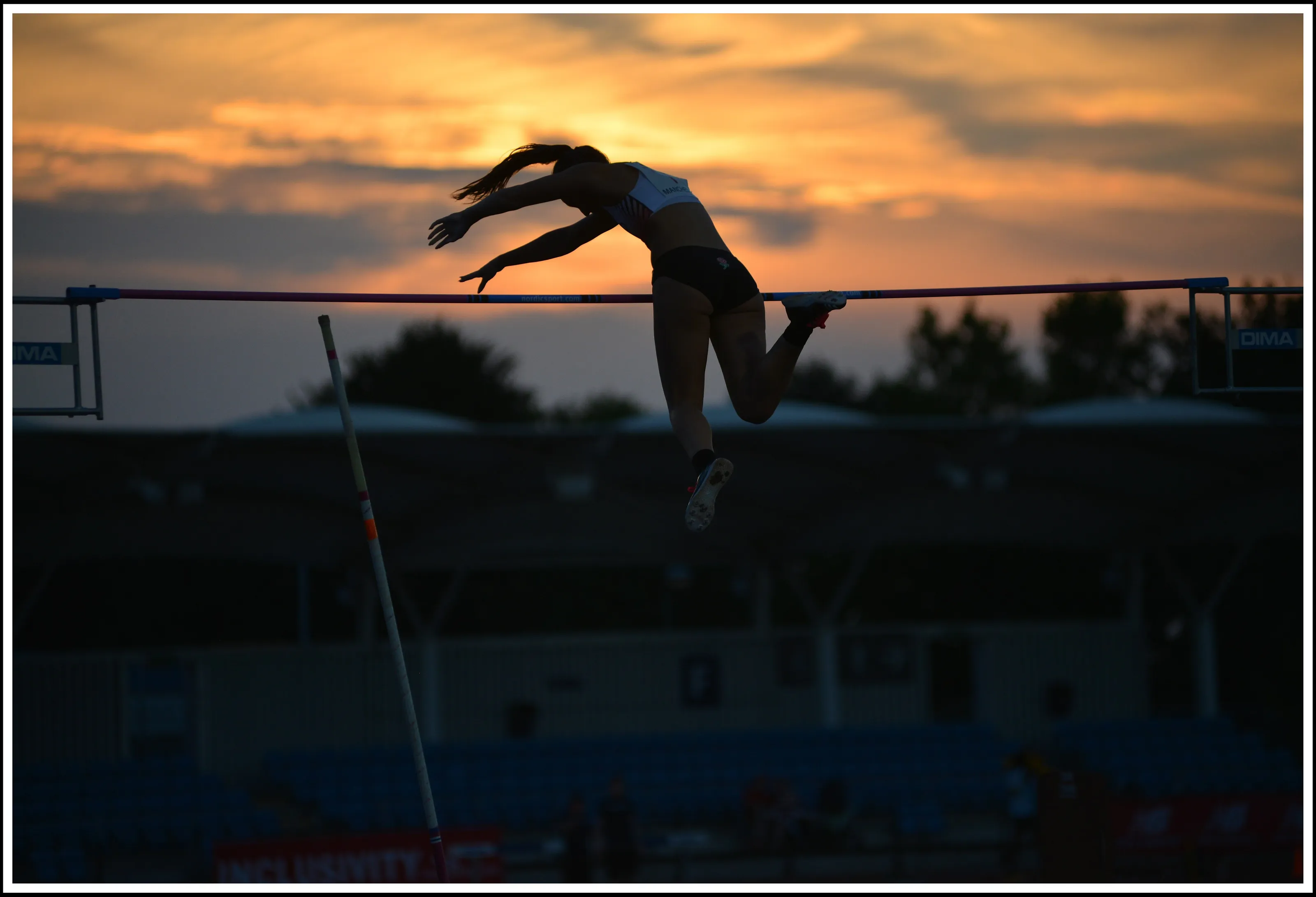 sunset polevaulter