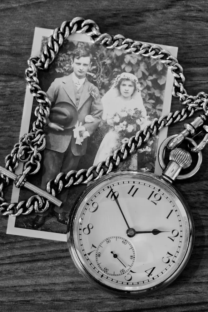 Old pocket watch and first owner