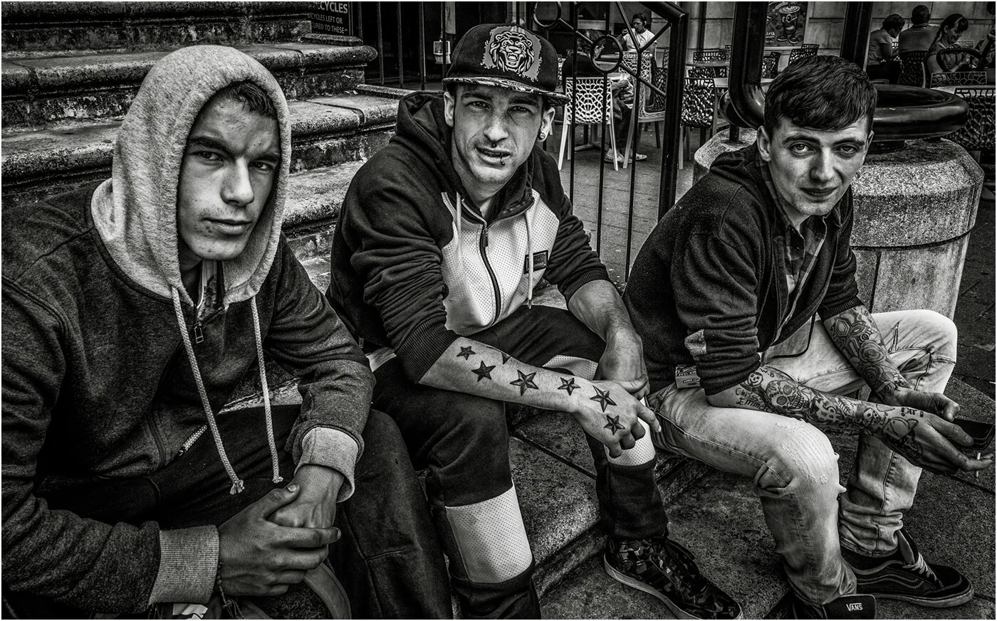 Three youths