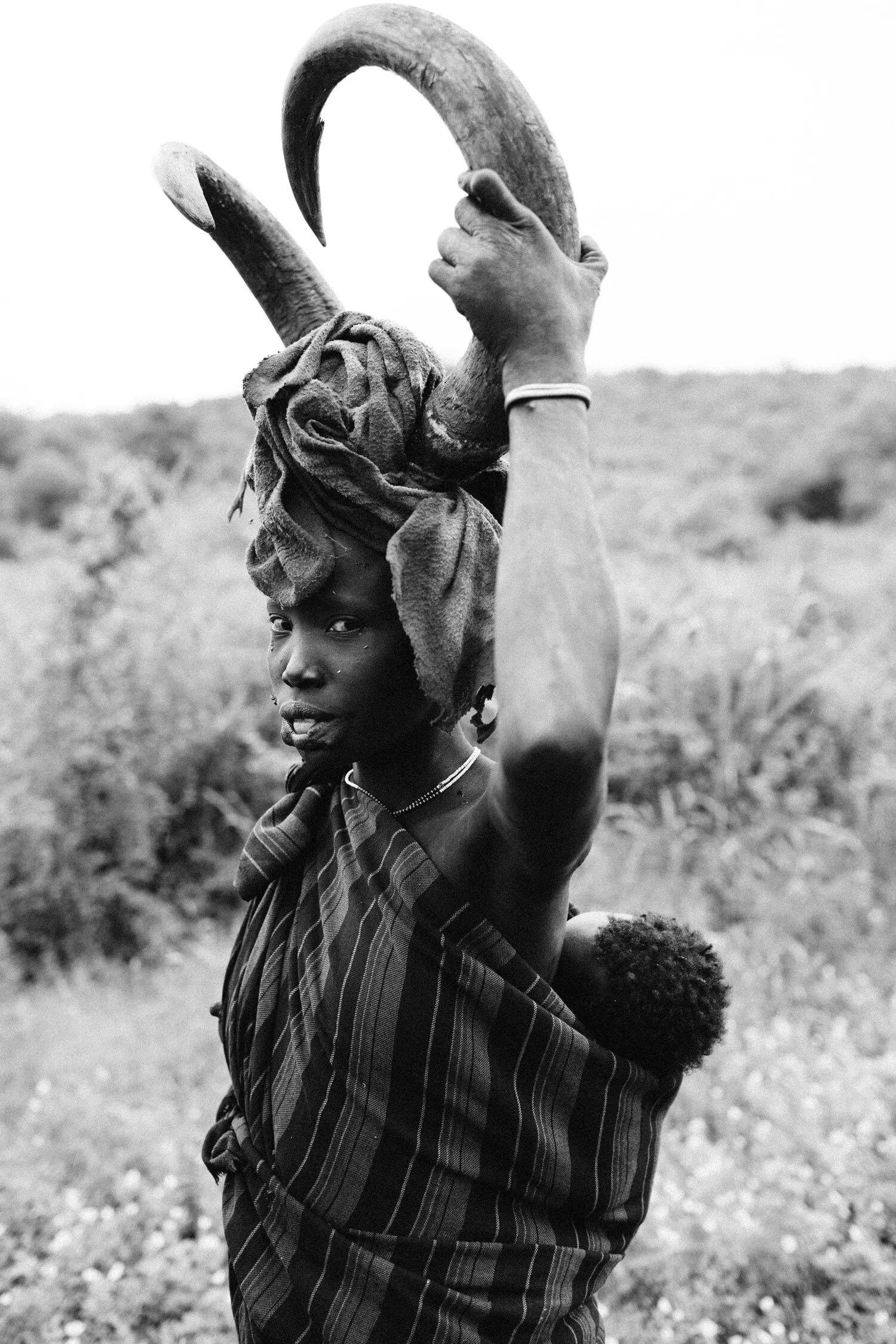 A woman from the Mursi Tribe