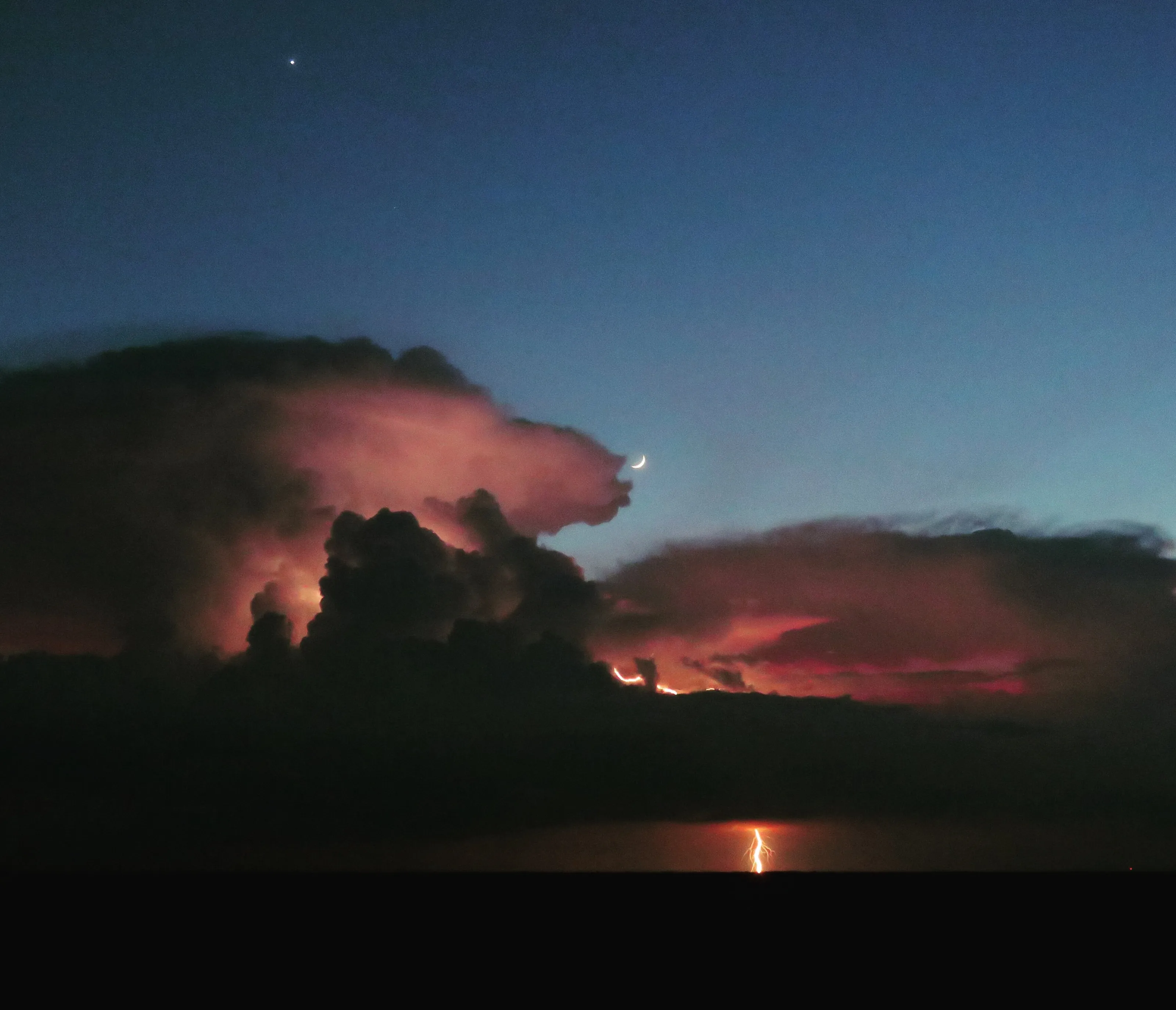 Storm at Sunset In The Everglades
