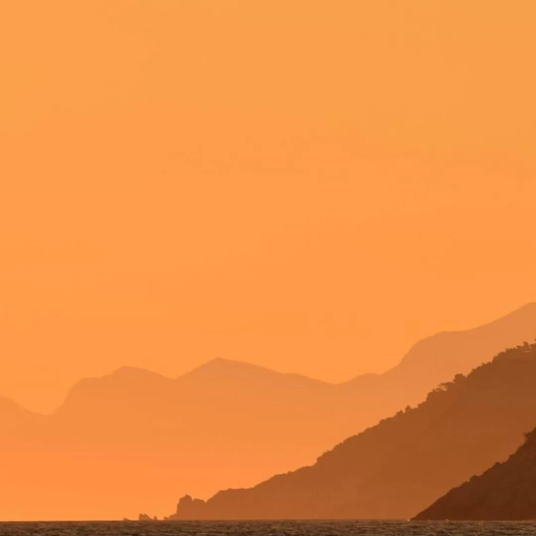 A Stripey Croatian Sunset Over The Islands