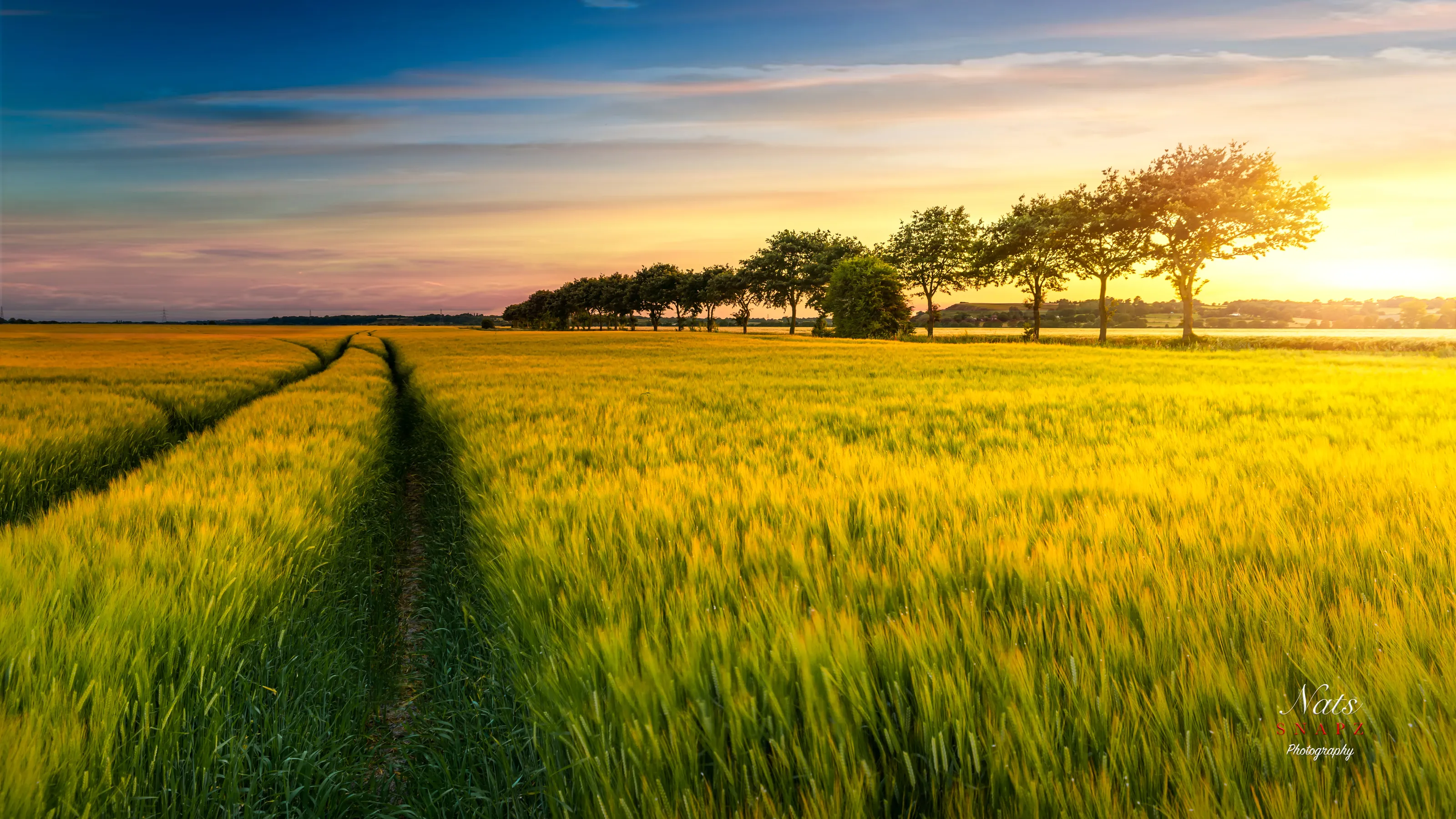 The glow across the fields