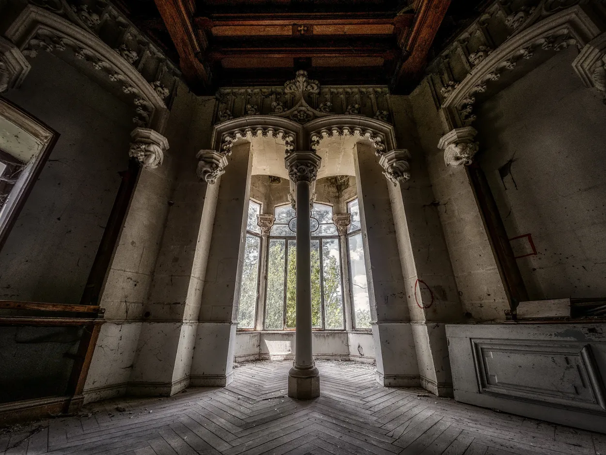 Abandoned castle in France