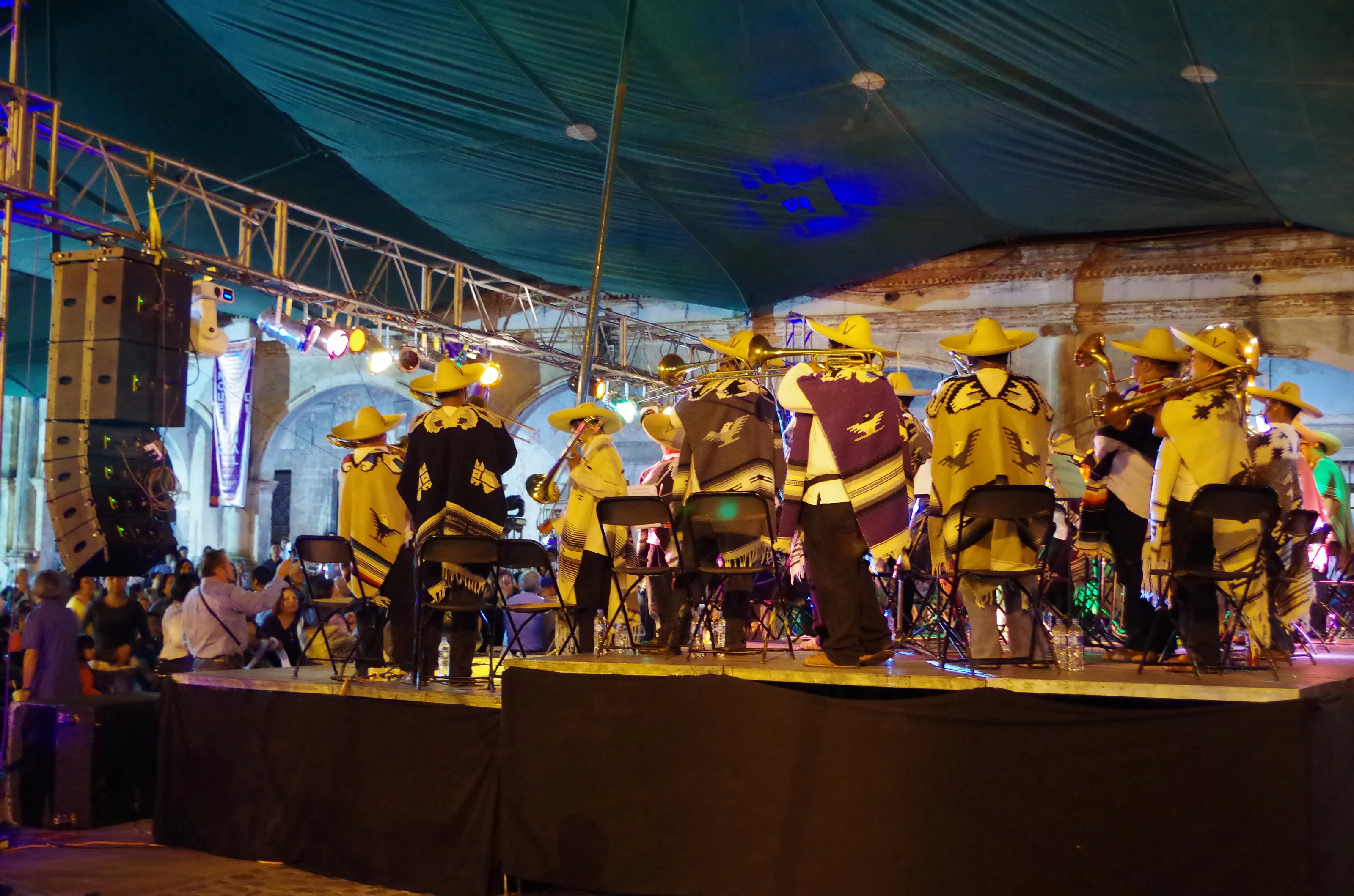 Mexican Wind Band on Stage
