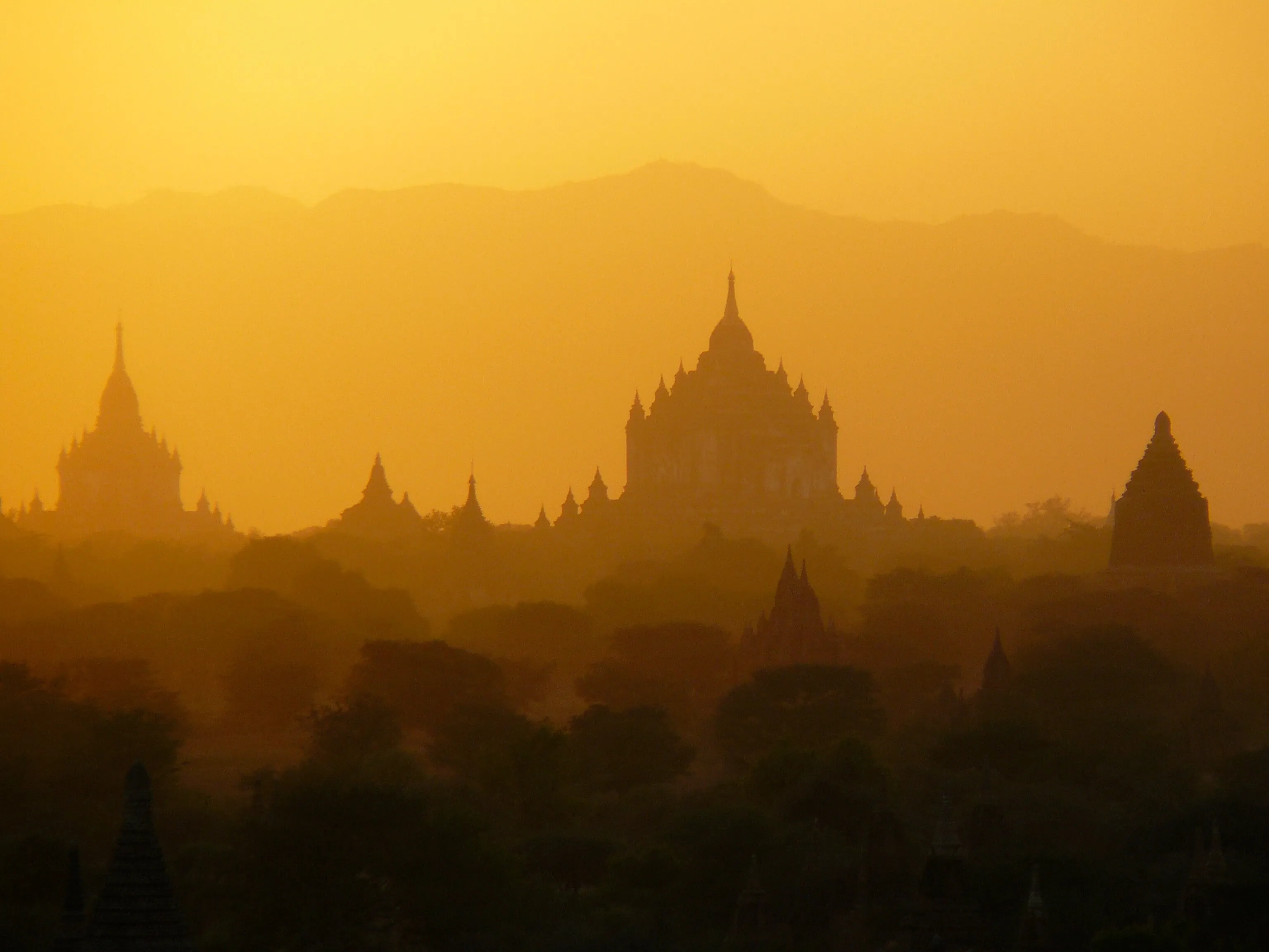 Sunset in Bagan, Myanmar