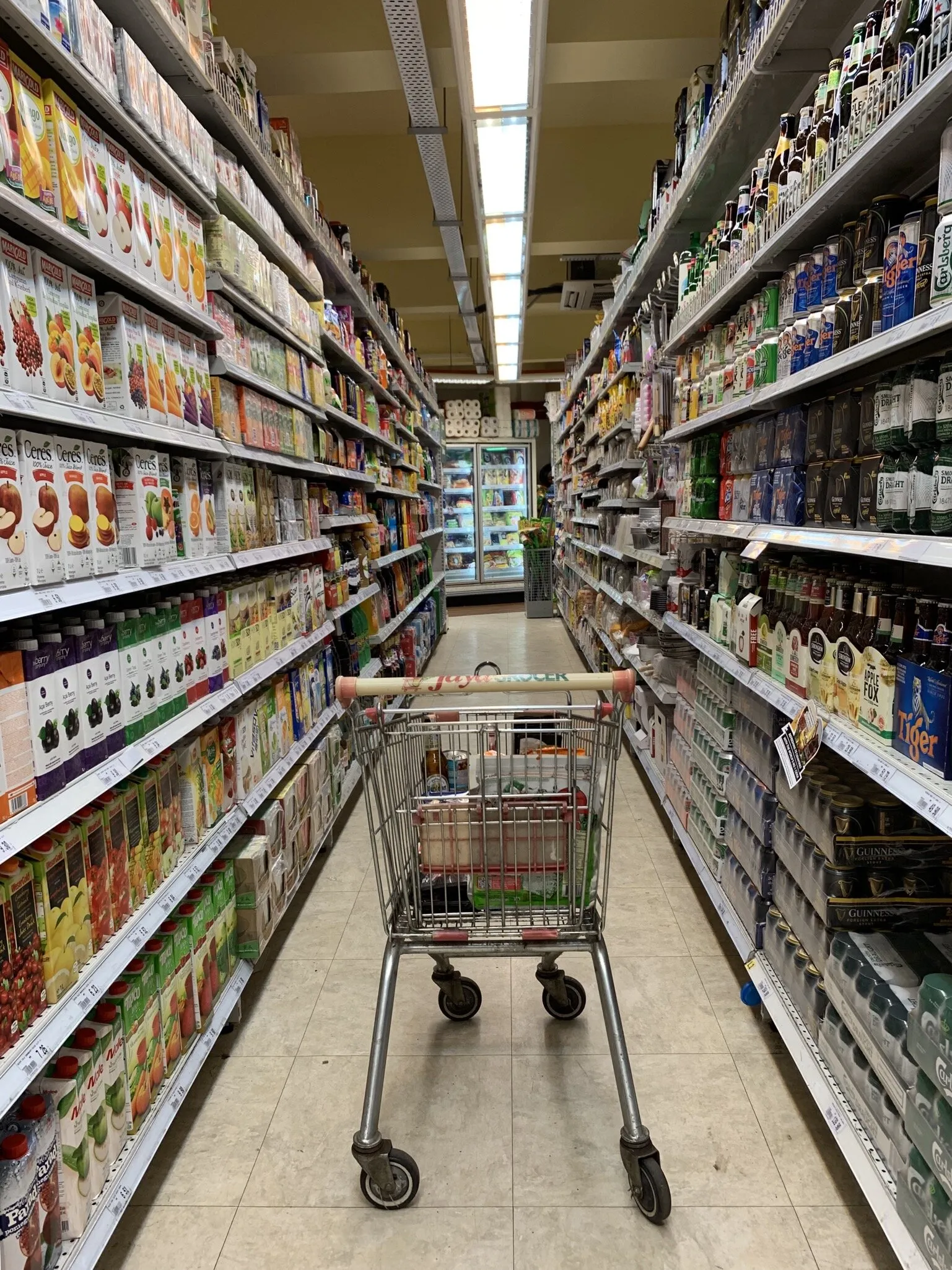 Down the aisle