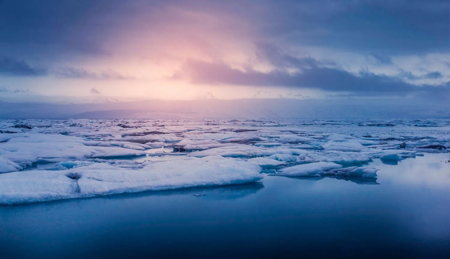 Cold sunset