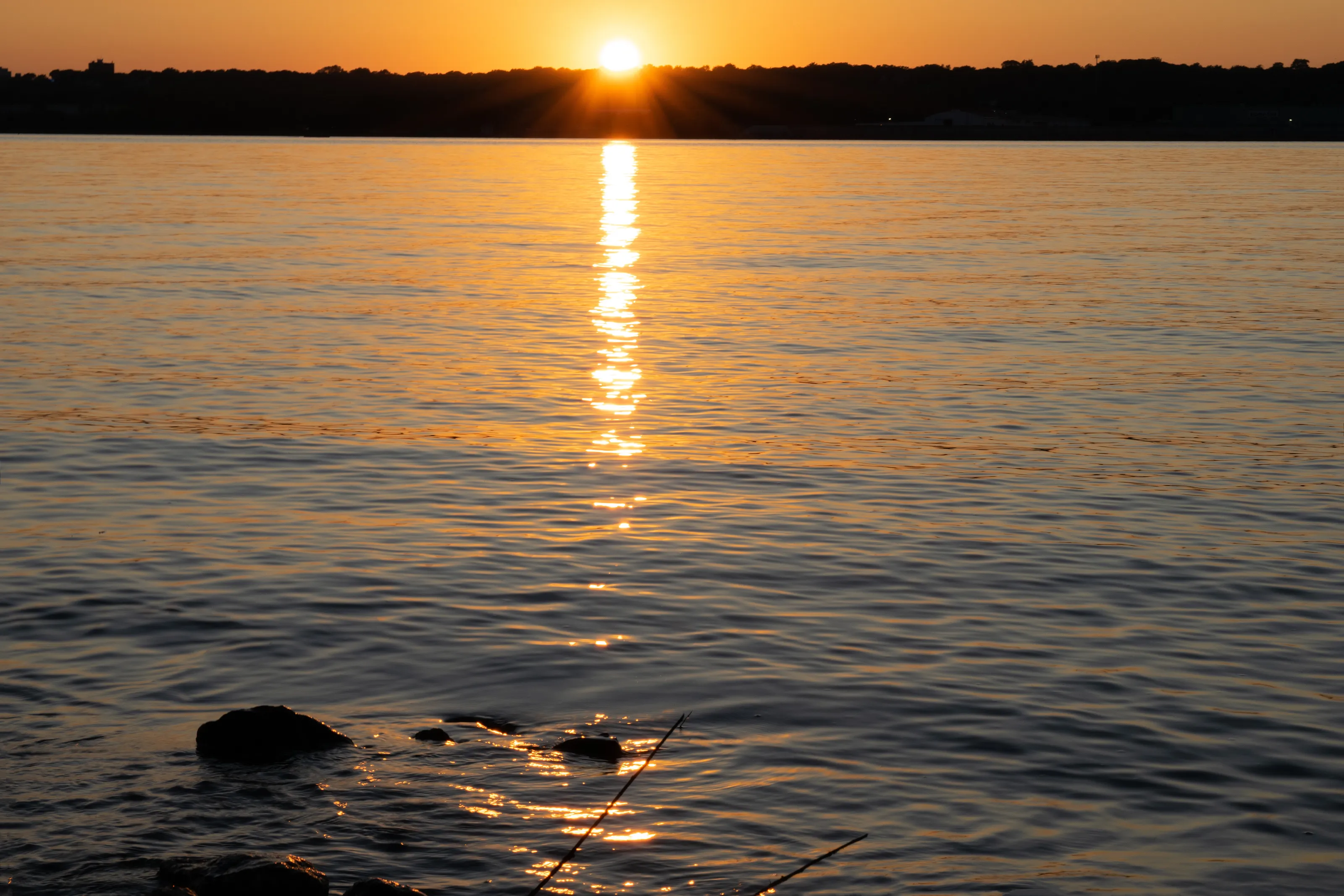 Summer Sunset on the River