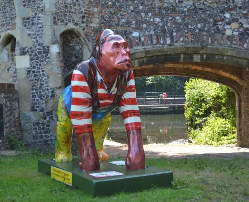 Gorilla statue Norwich uk