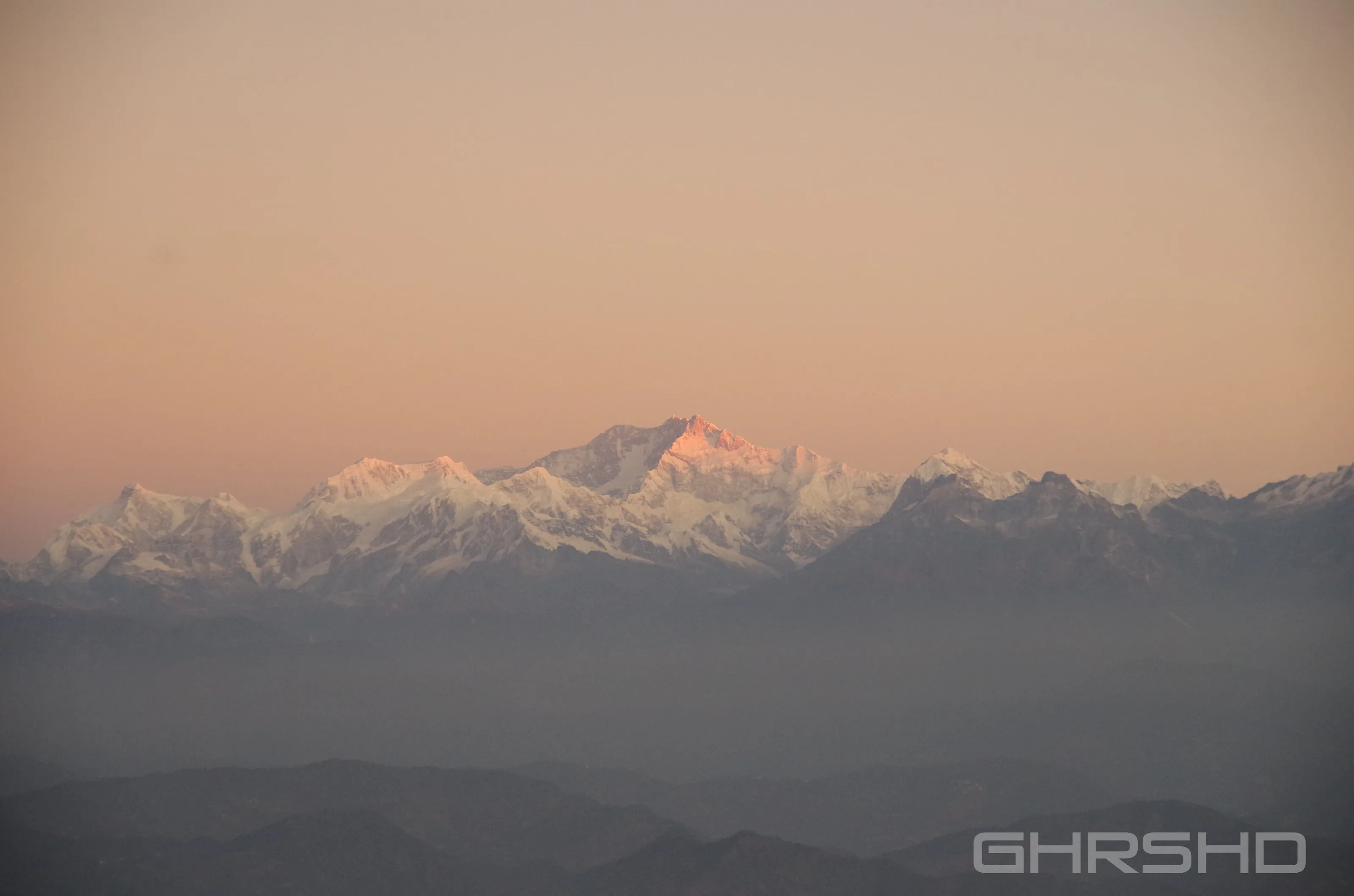 Himalayas  landscape photo with Mount Everest.