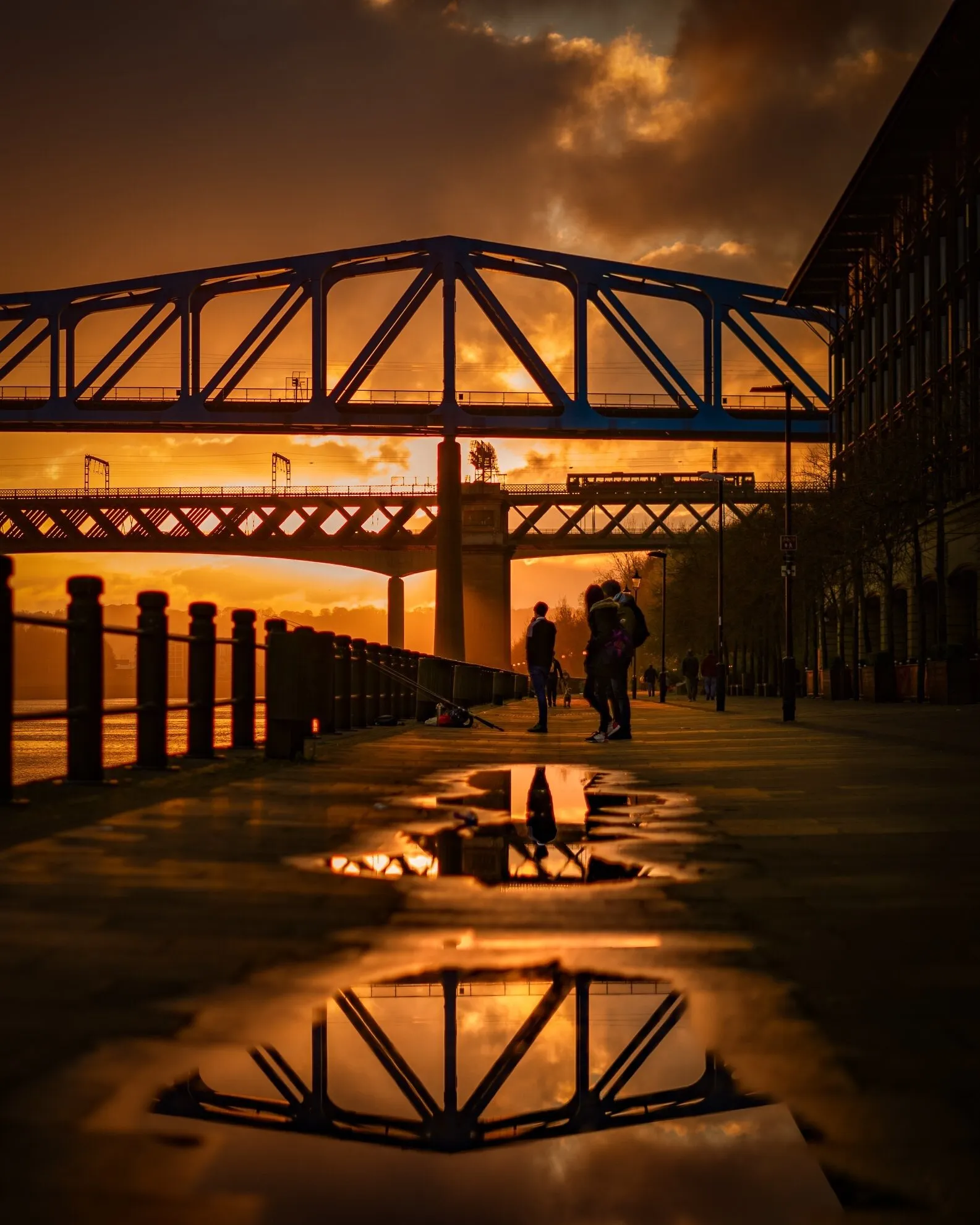 Sky on fire