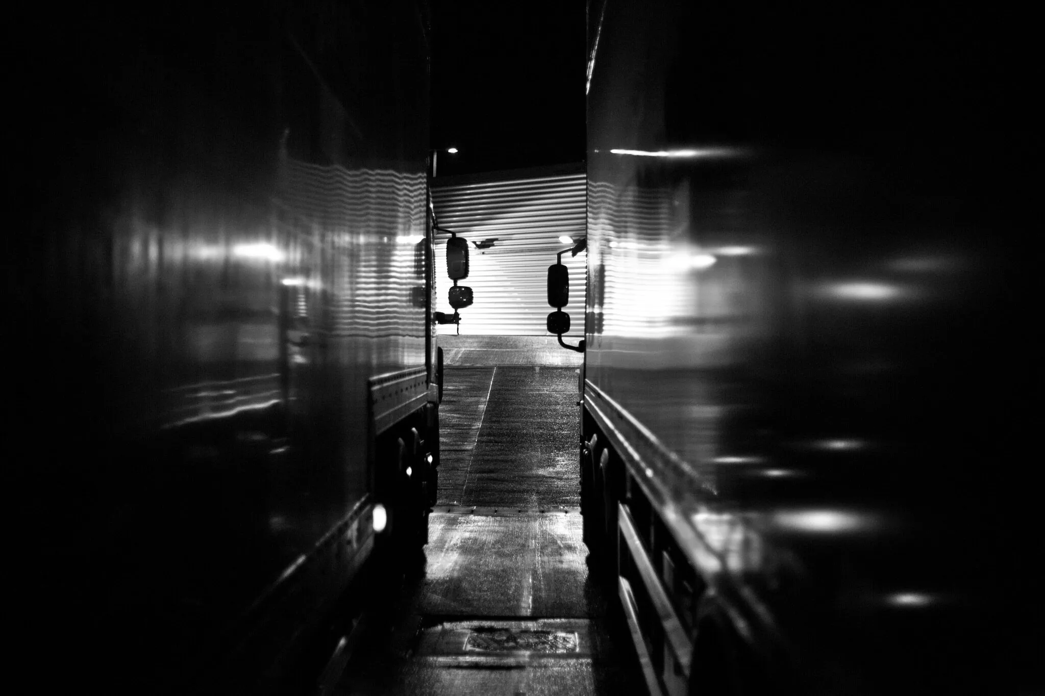 Working the night shift.