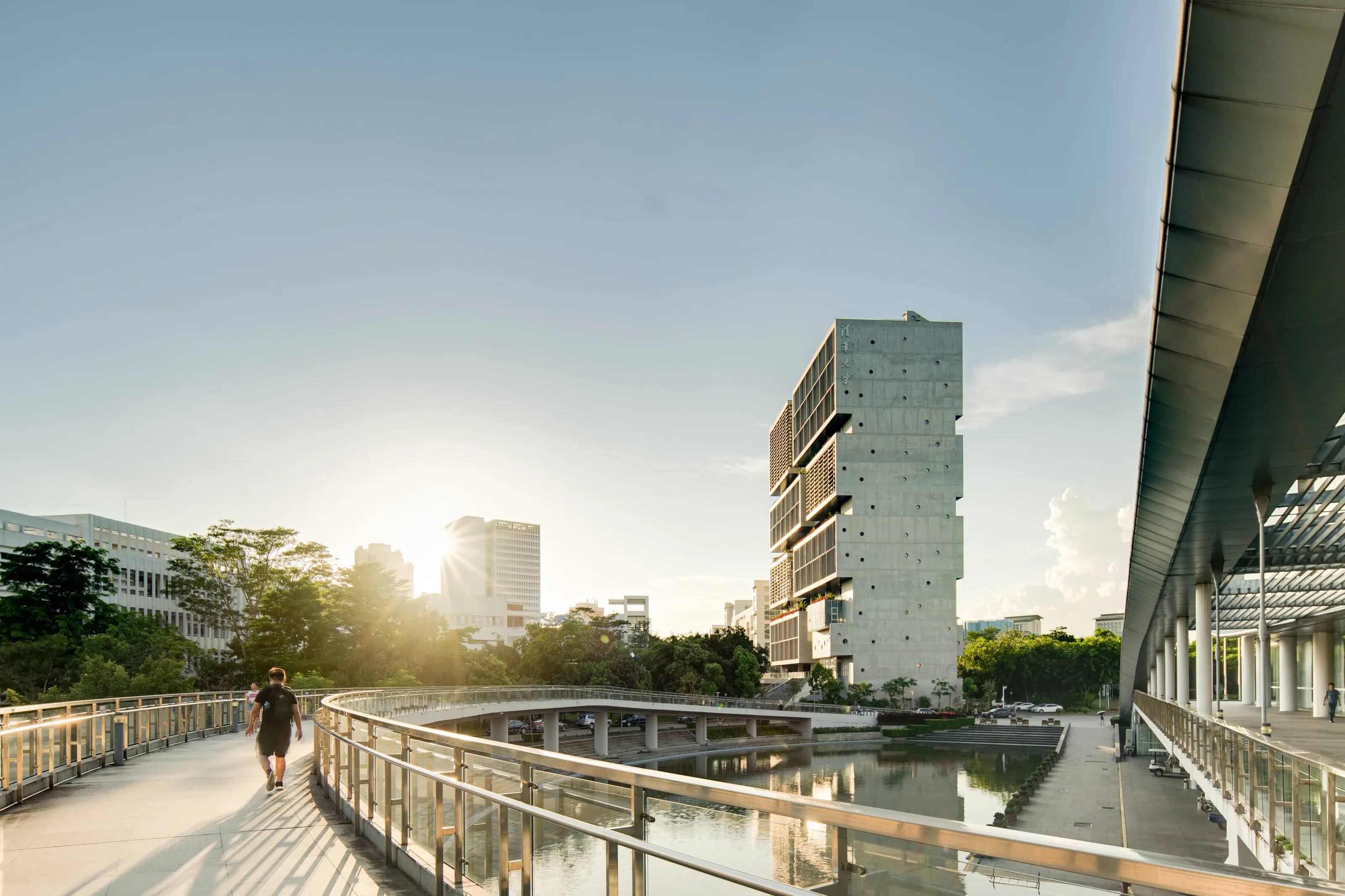 Sweeping lines converge in the Tsinghua Ocean Center