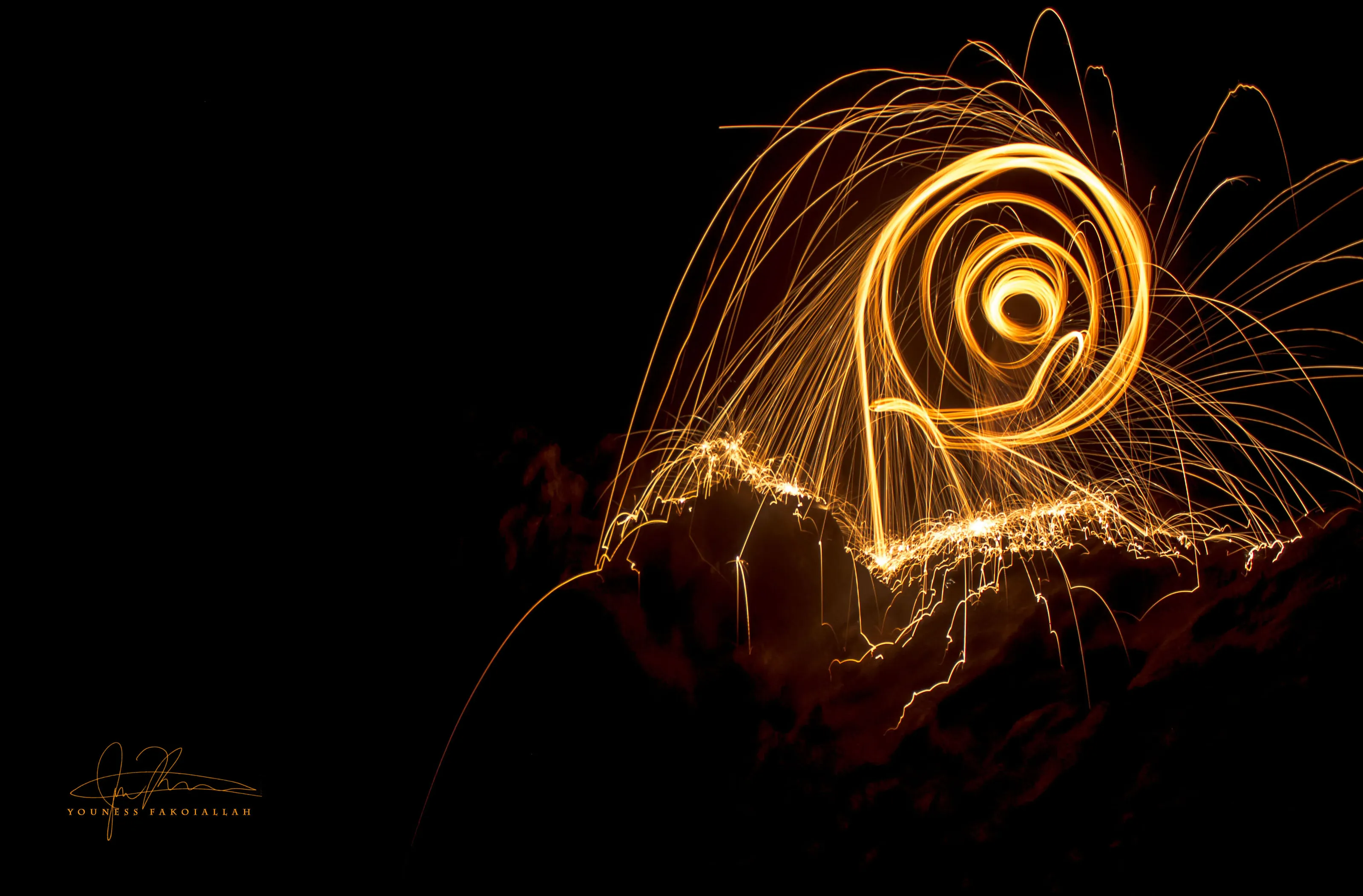 Light painting the dark
