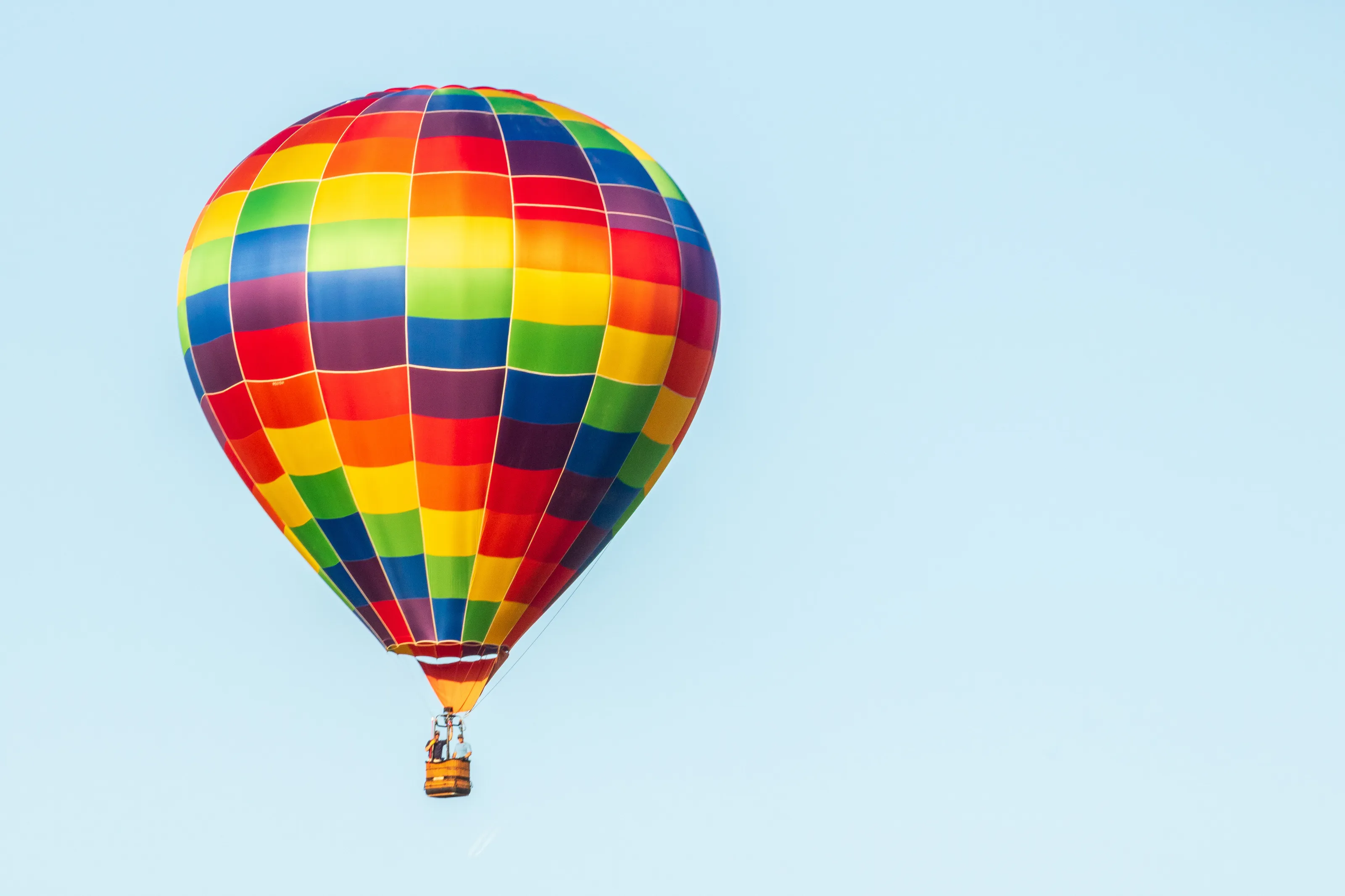 Hot air balloon isolated
