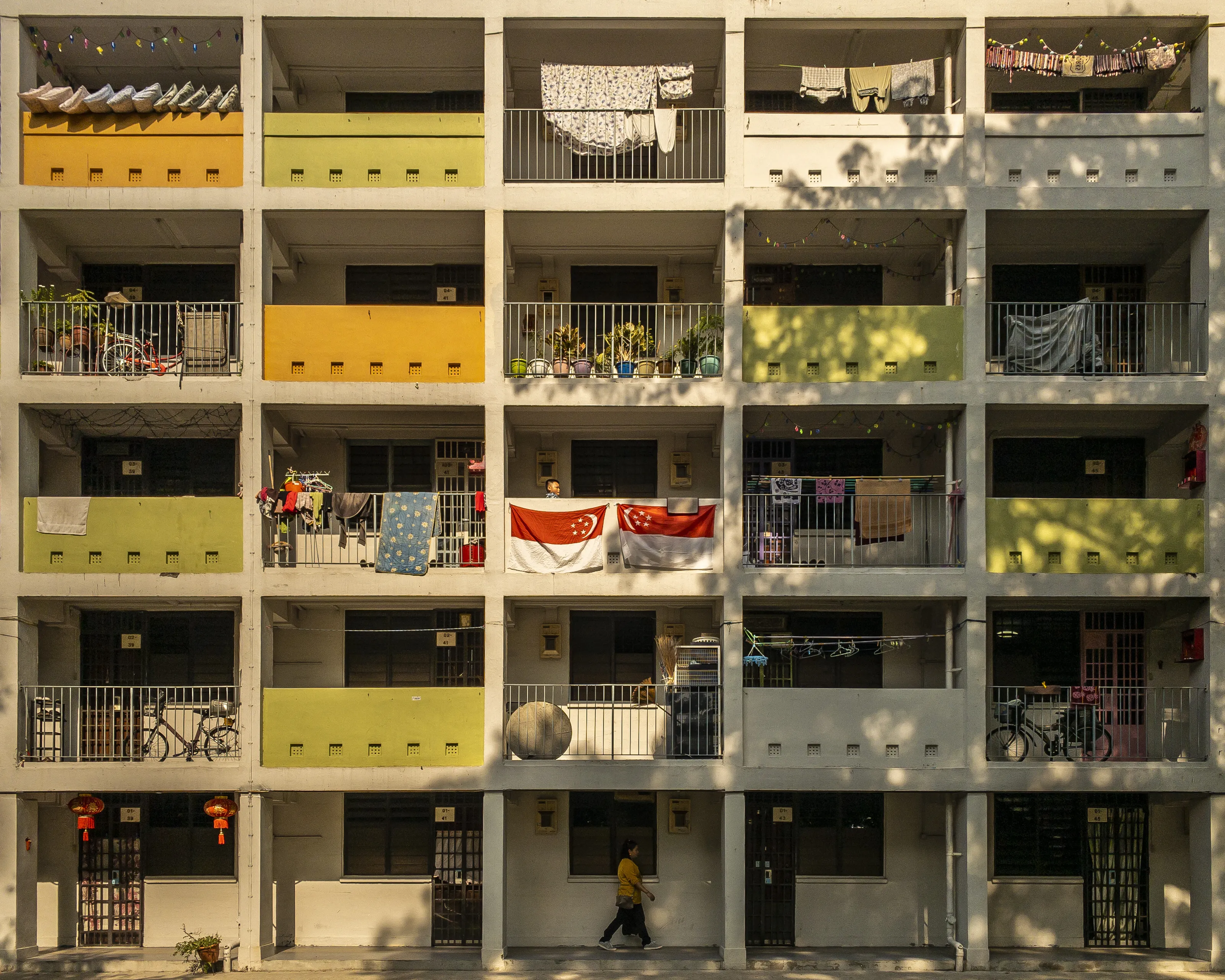 Public Housing block, Bukit Ho Swee estate, Singapore