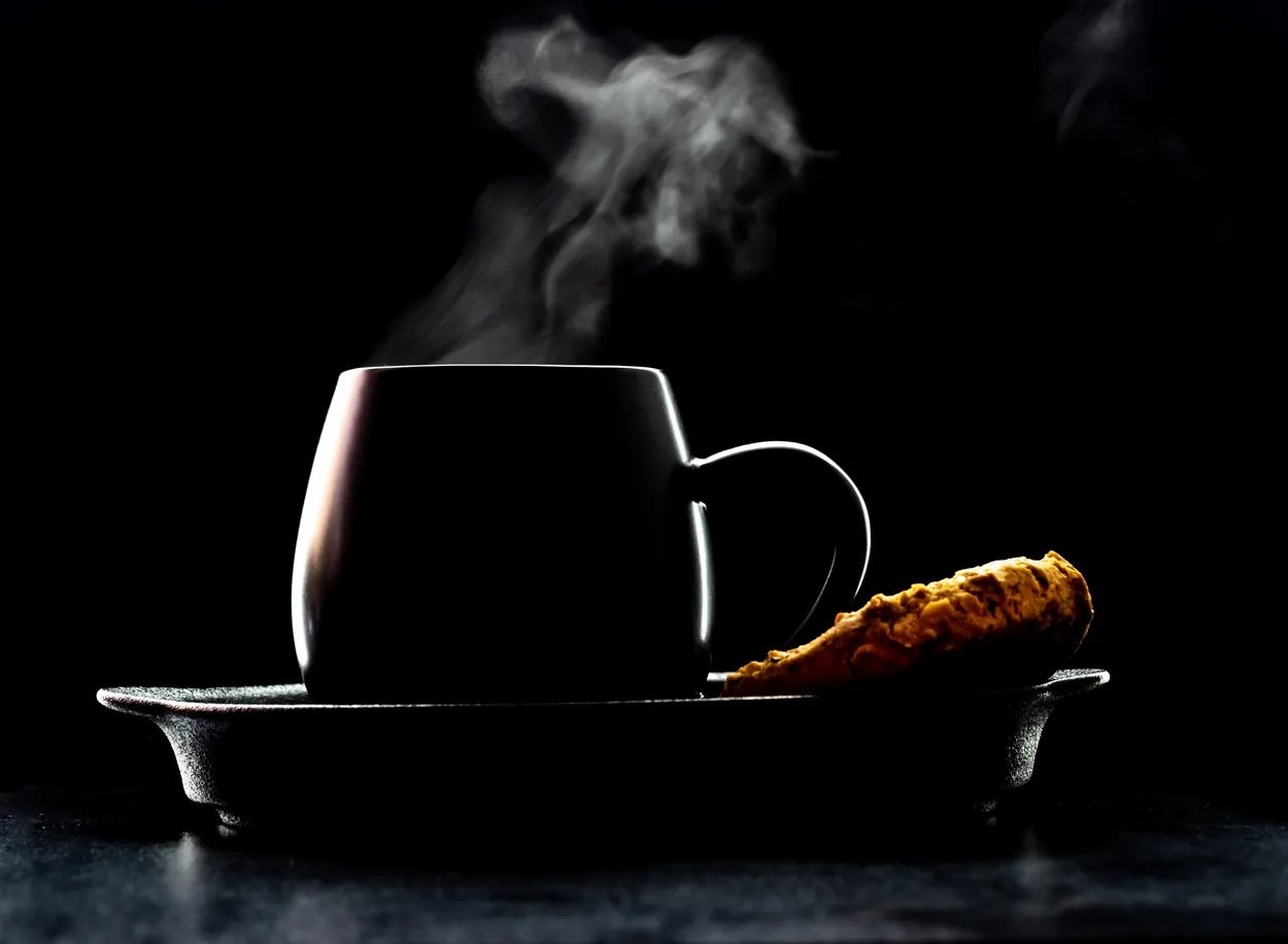 Steaming tea