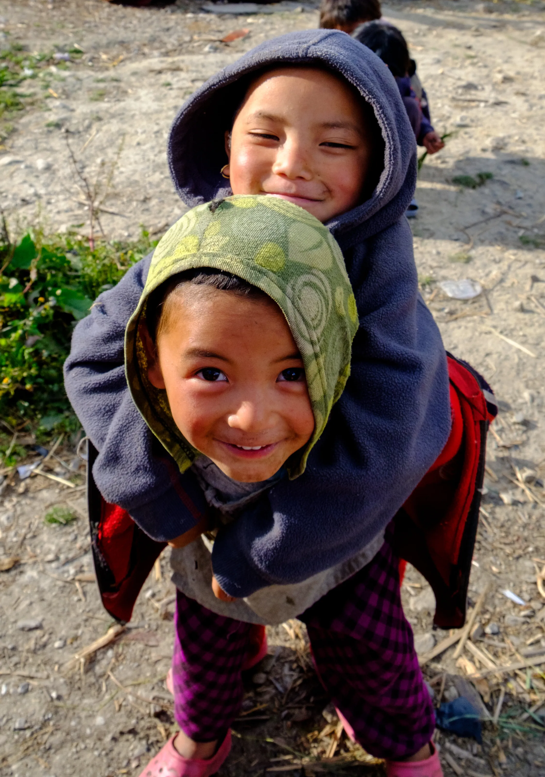 Nepali kids playing