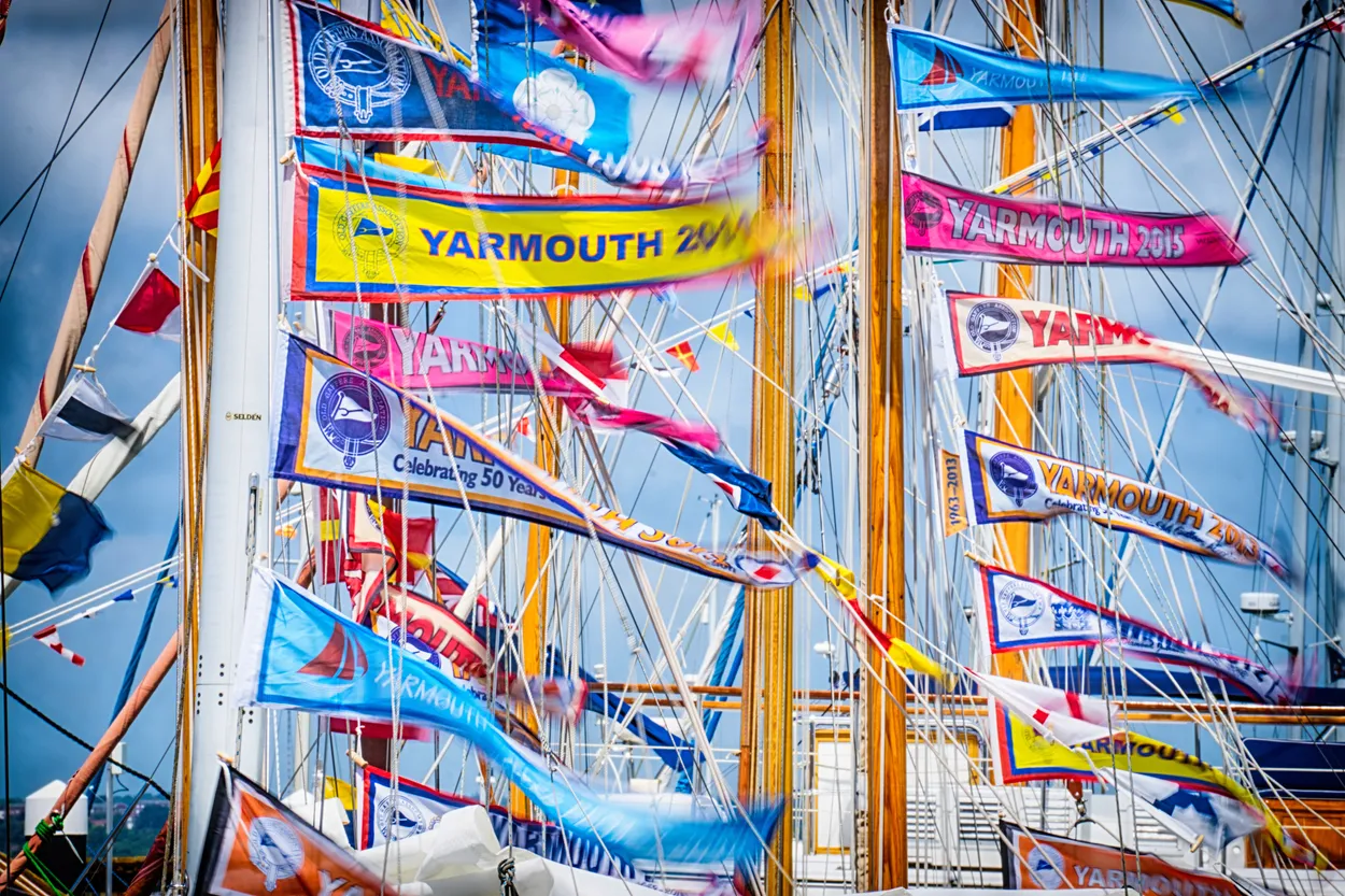 Colourful flags