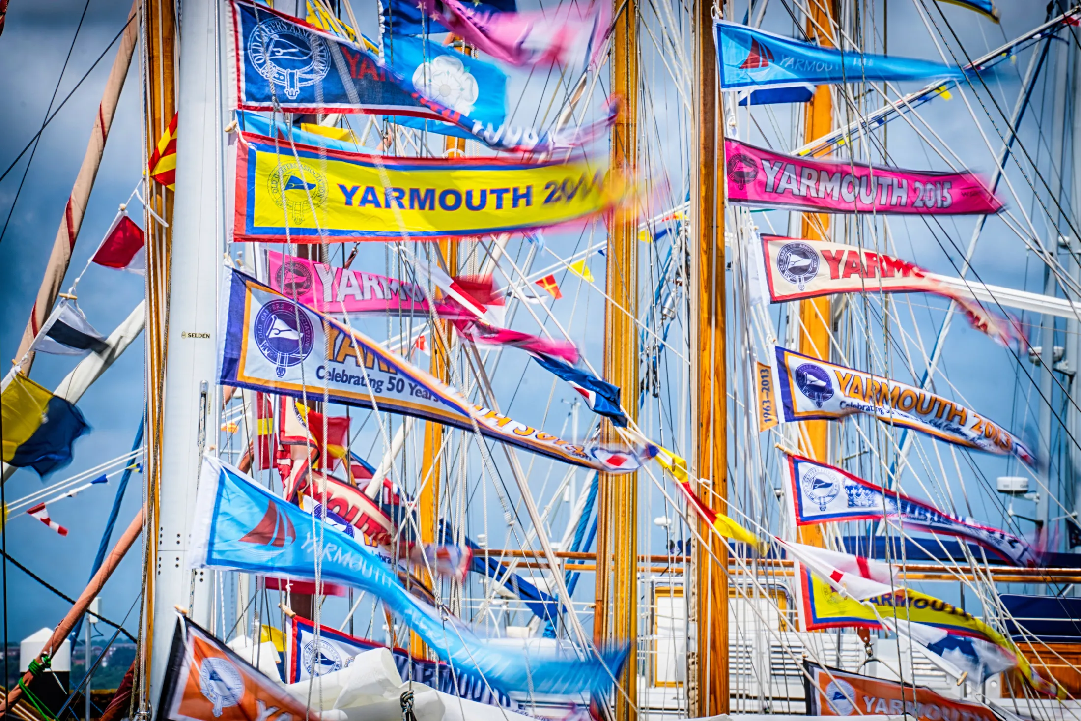 Colourful flags