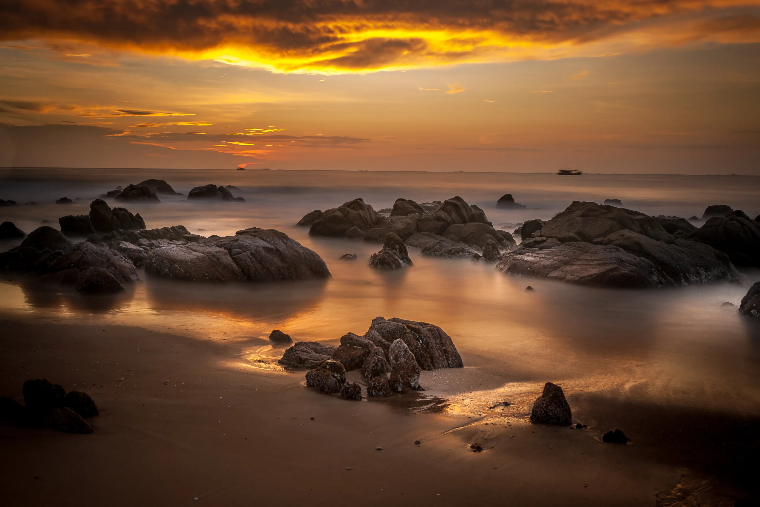 Sunrise at Ke Ga Vietnam.