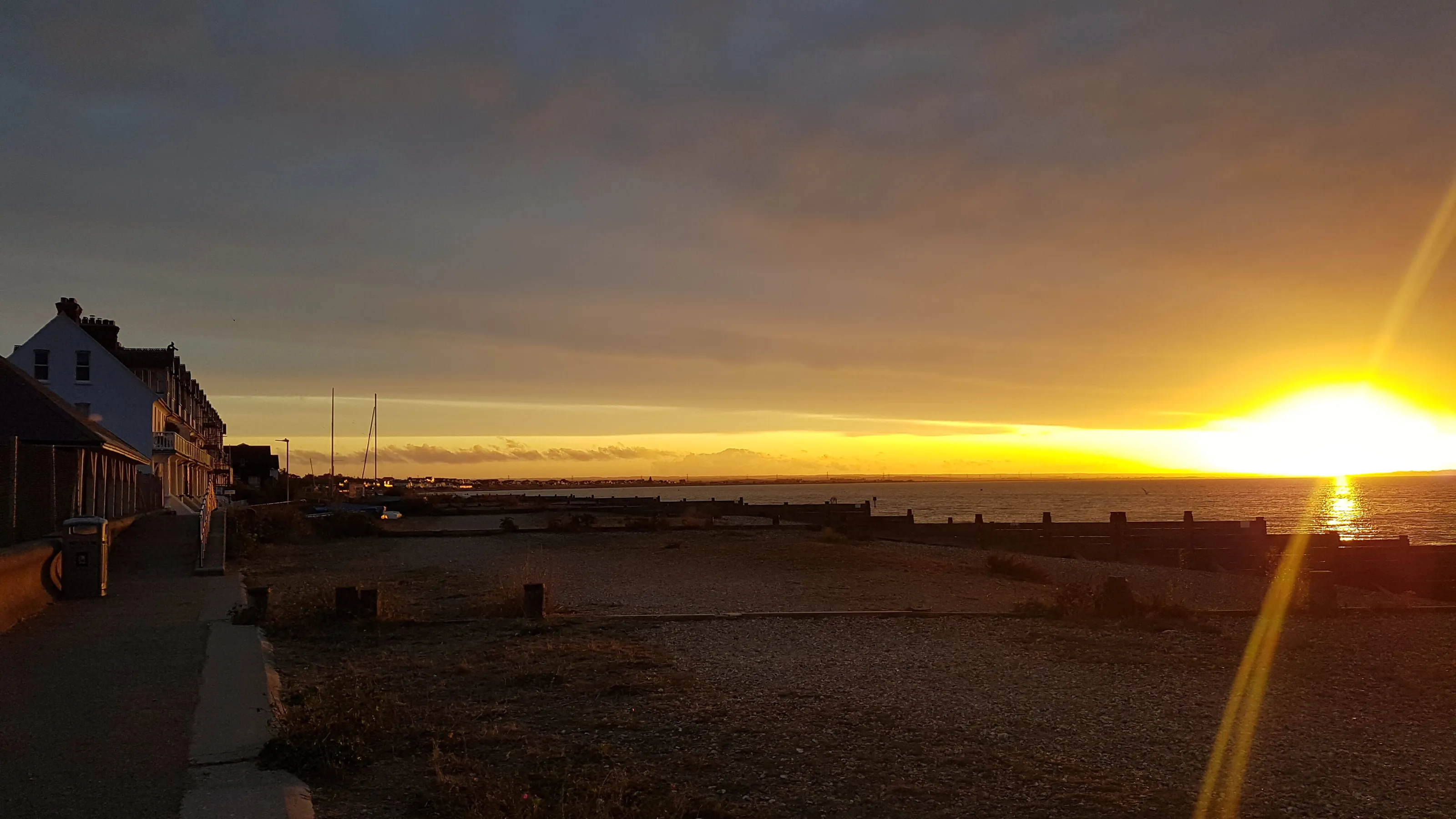 Sunset on Whitstable Beach