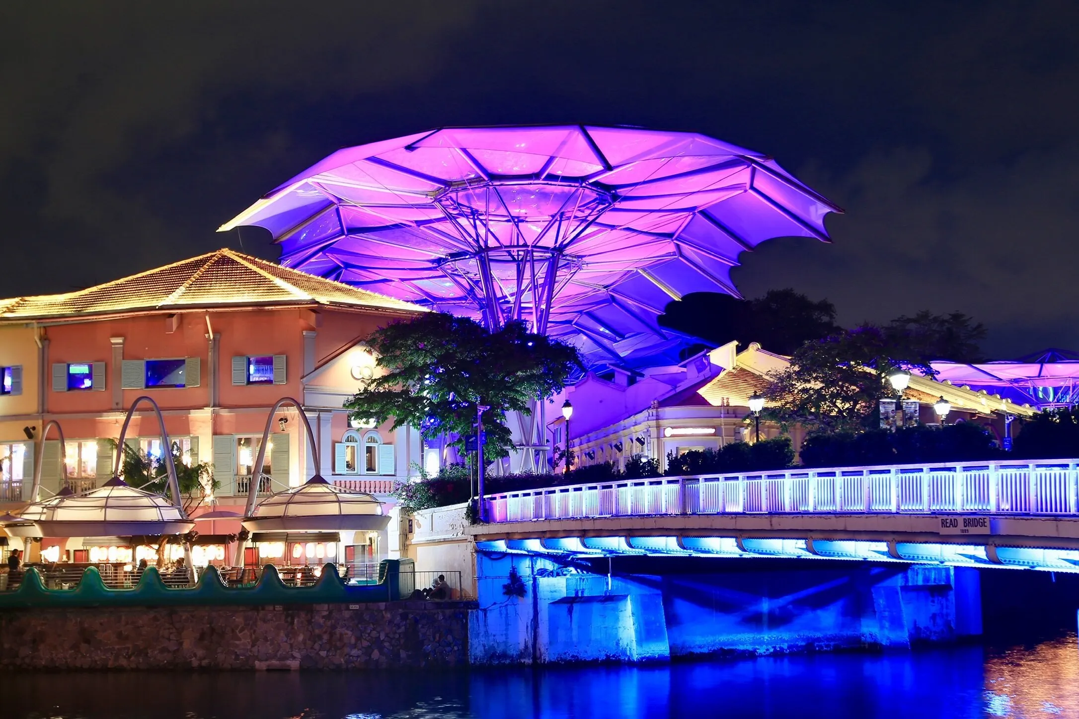 Night Exposure of Clarke Quay