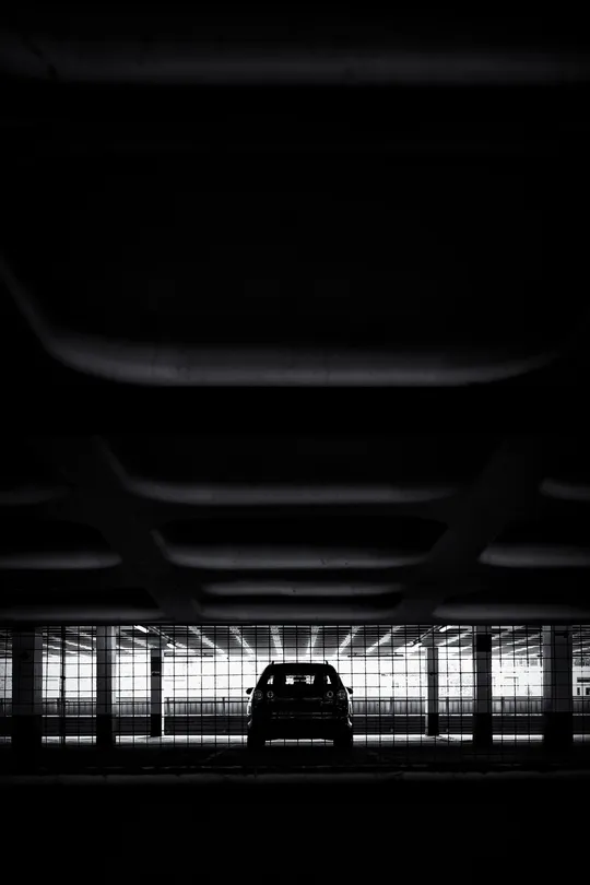 All alone in the carpark