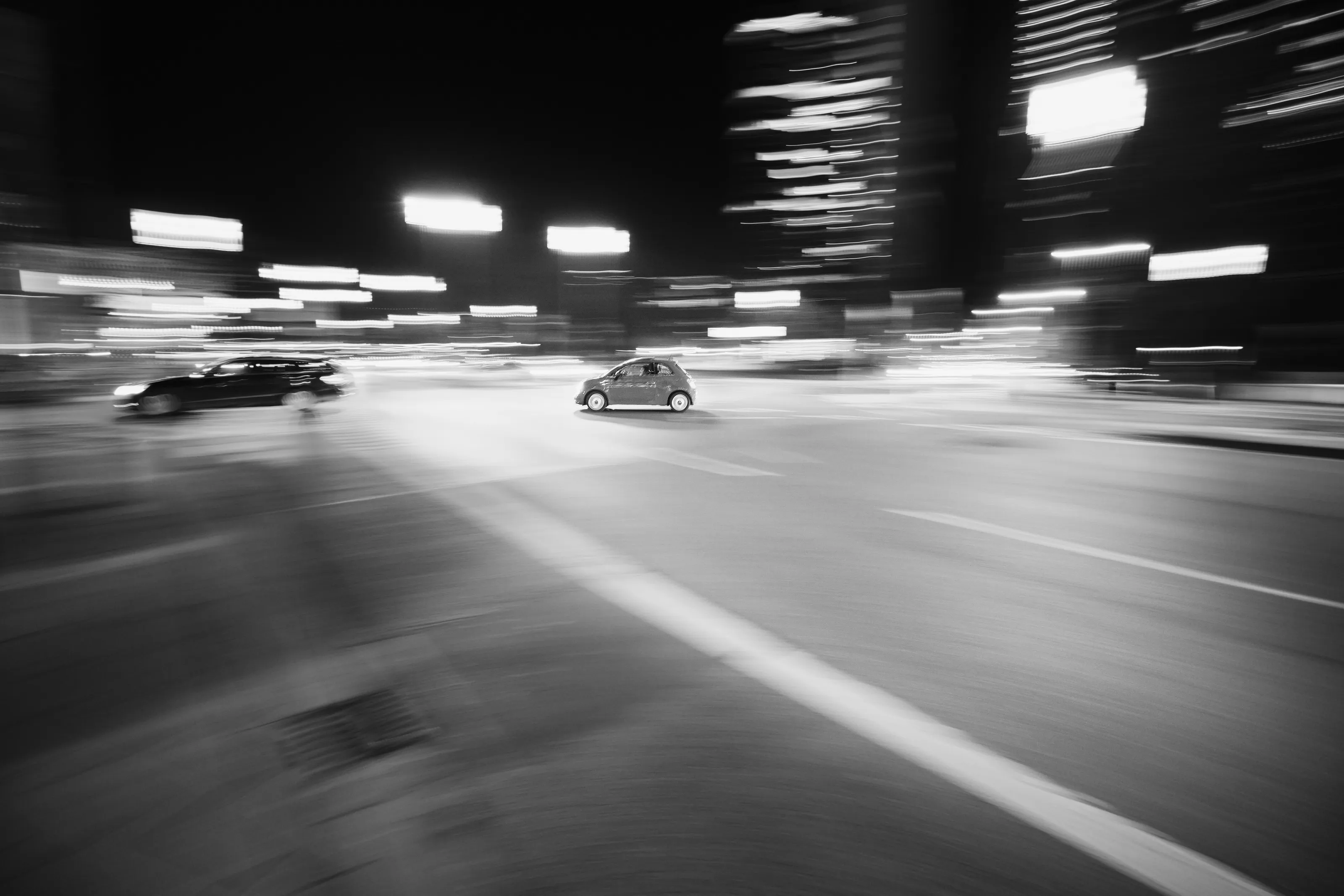 Evening Traffic Frankfurt Small Car