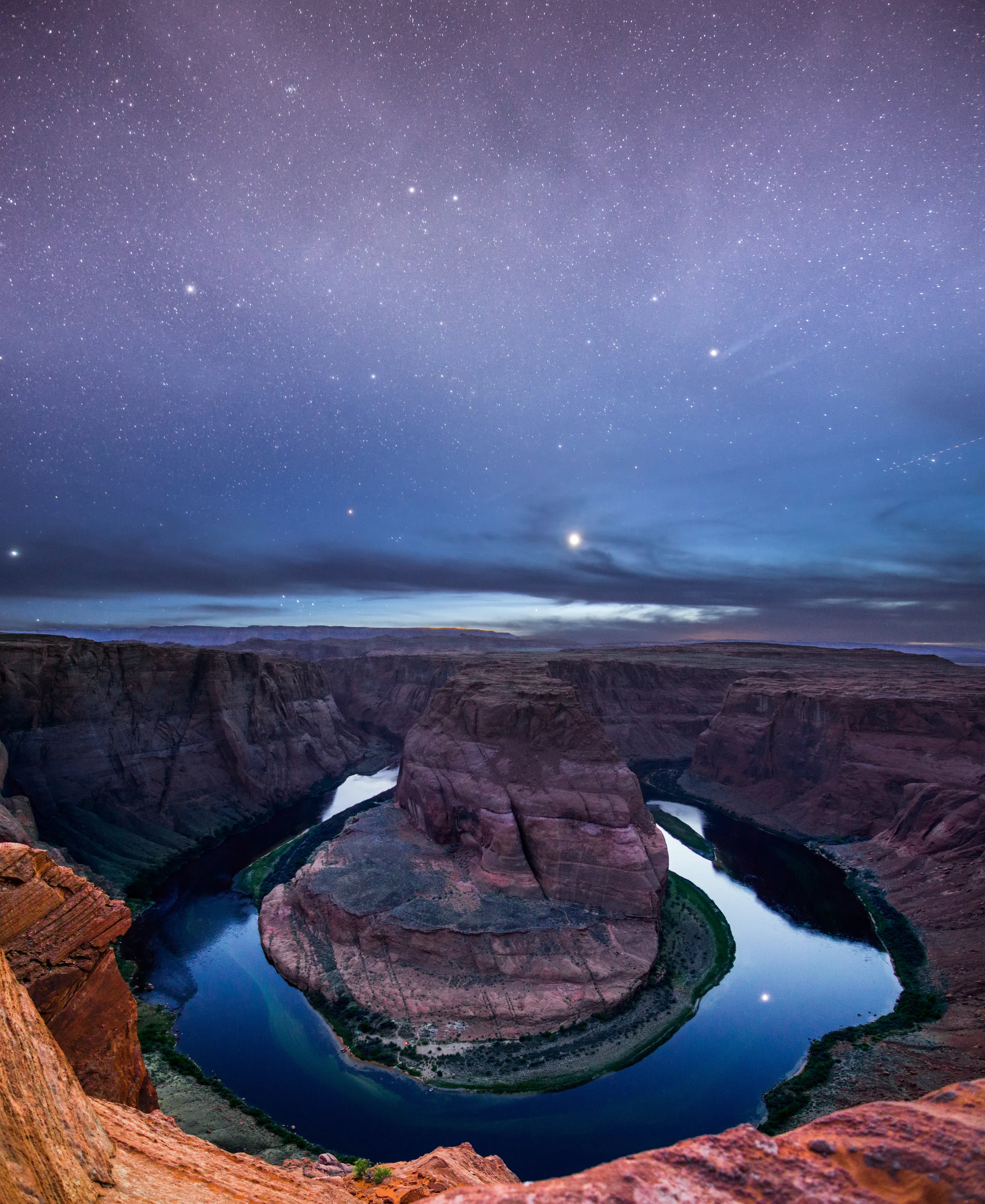 Nightfall at Horseshoe Bend