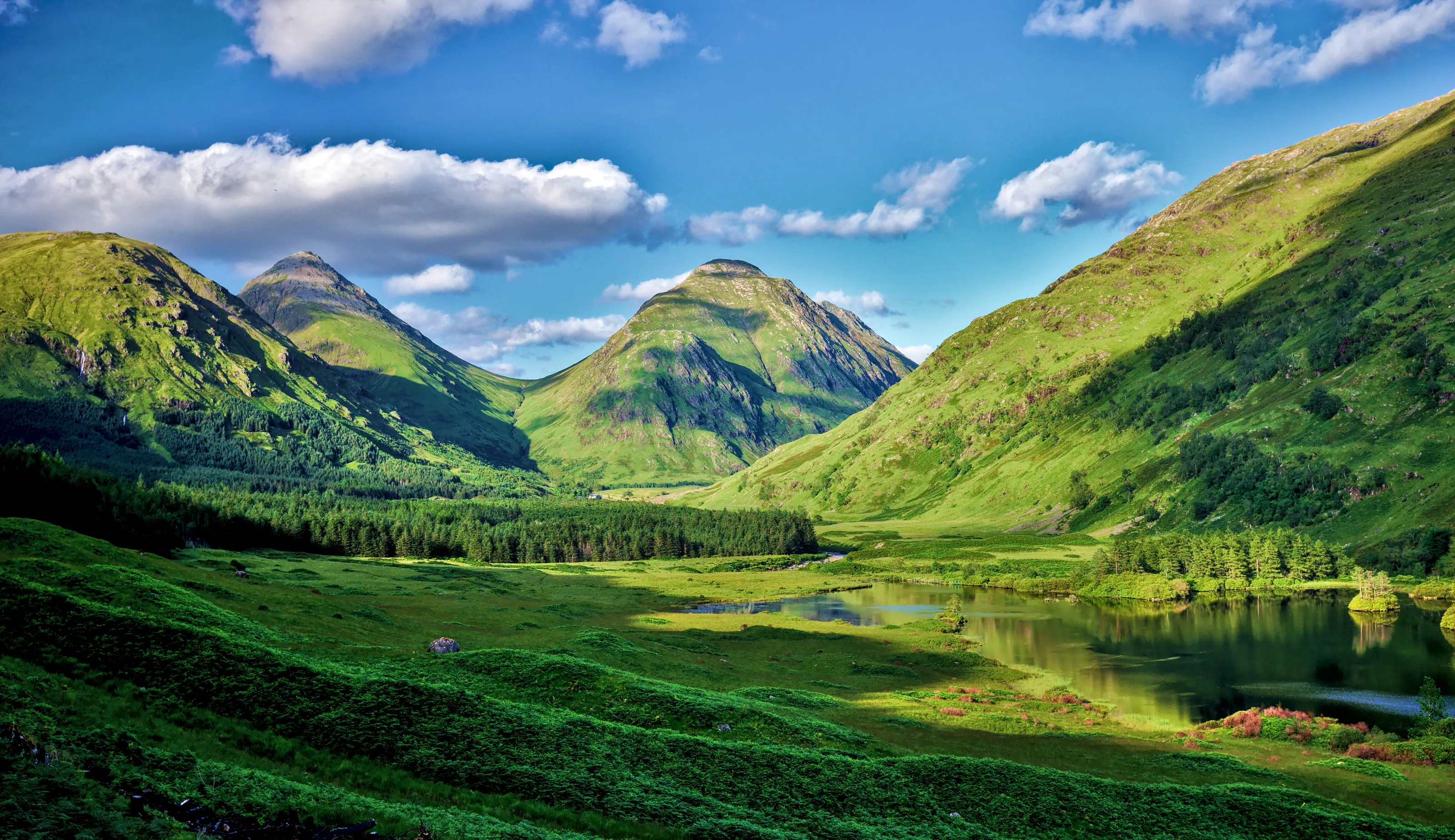 Glen Etive under the sun